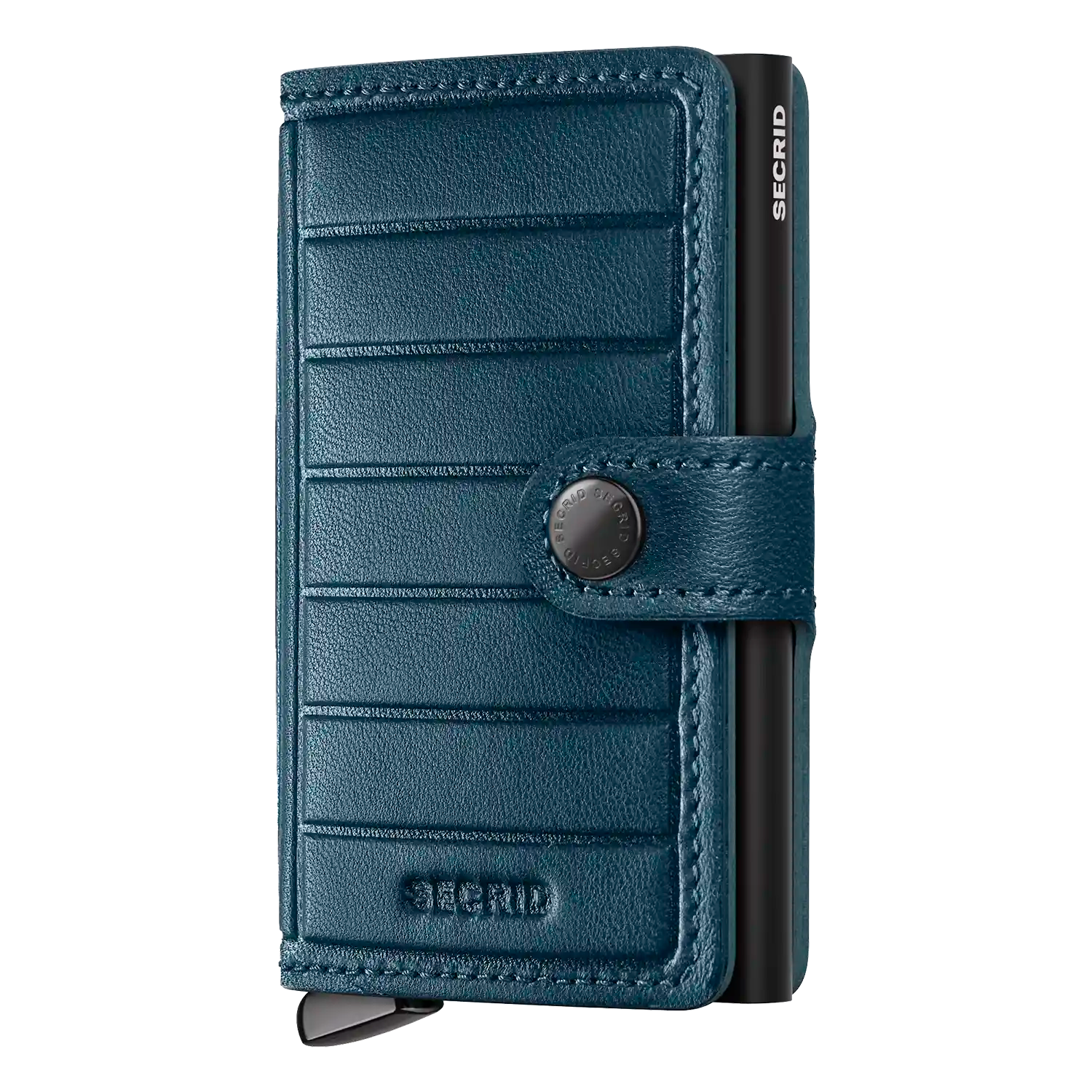 Secrid Premium Kollektion Miniwallet Emboss Lines 10 cm - Teal+