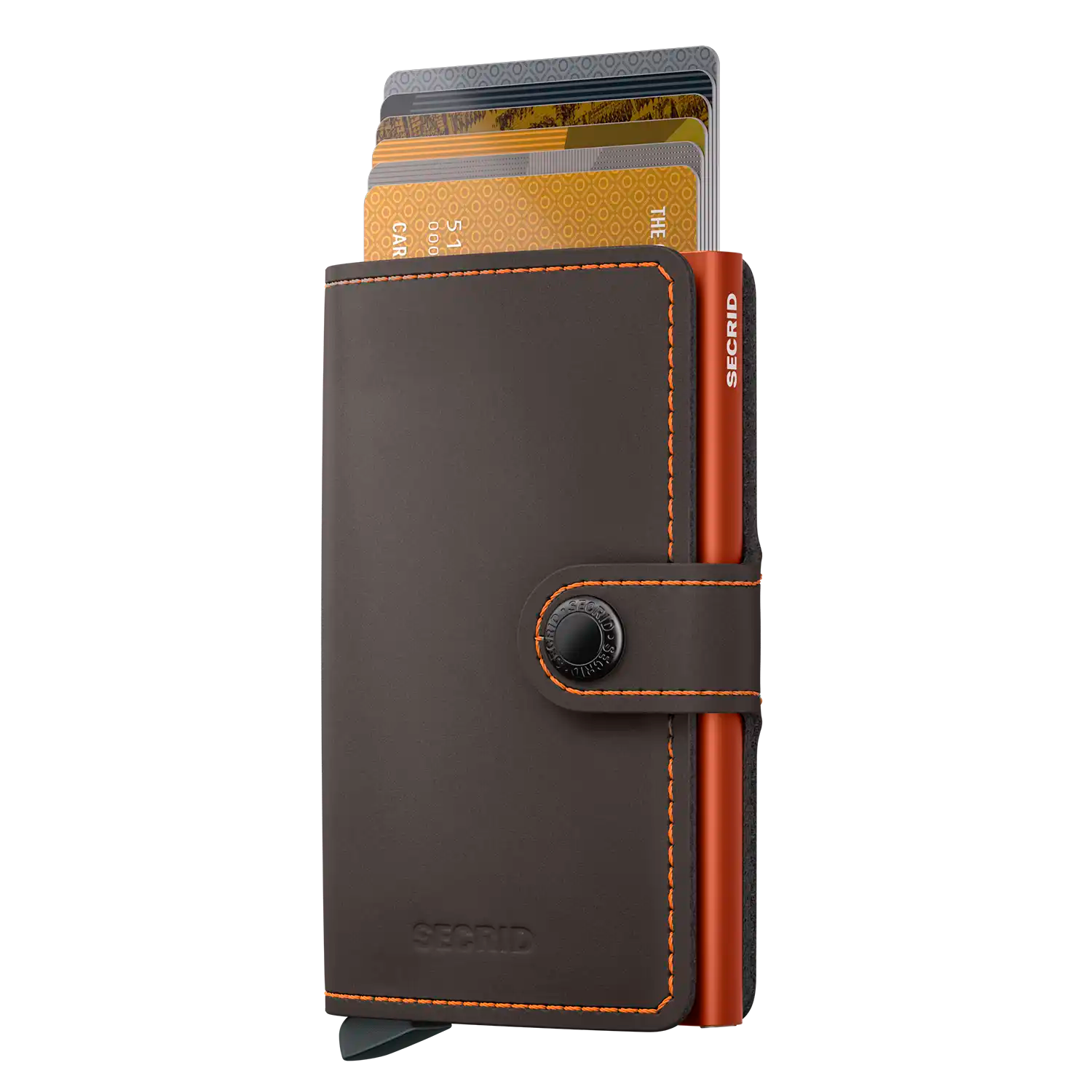 Secrid Wallets Miniwallet Mat 10 cm - Orange Truffe