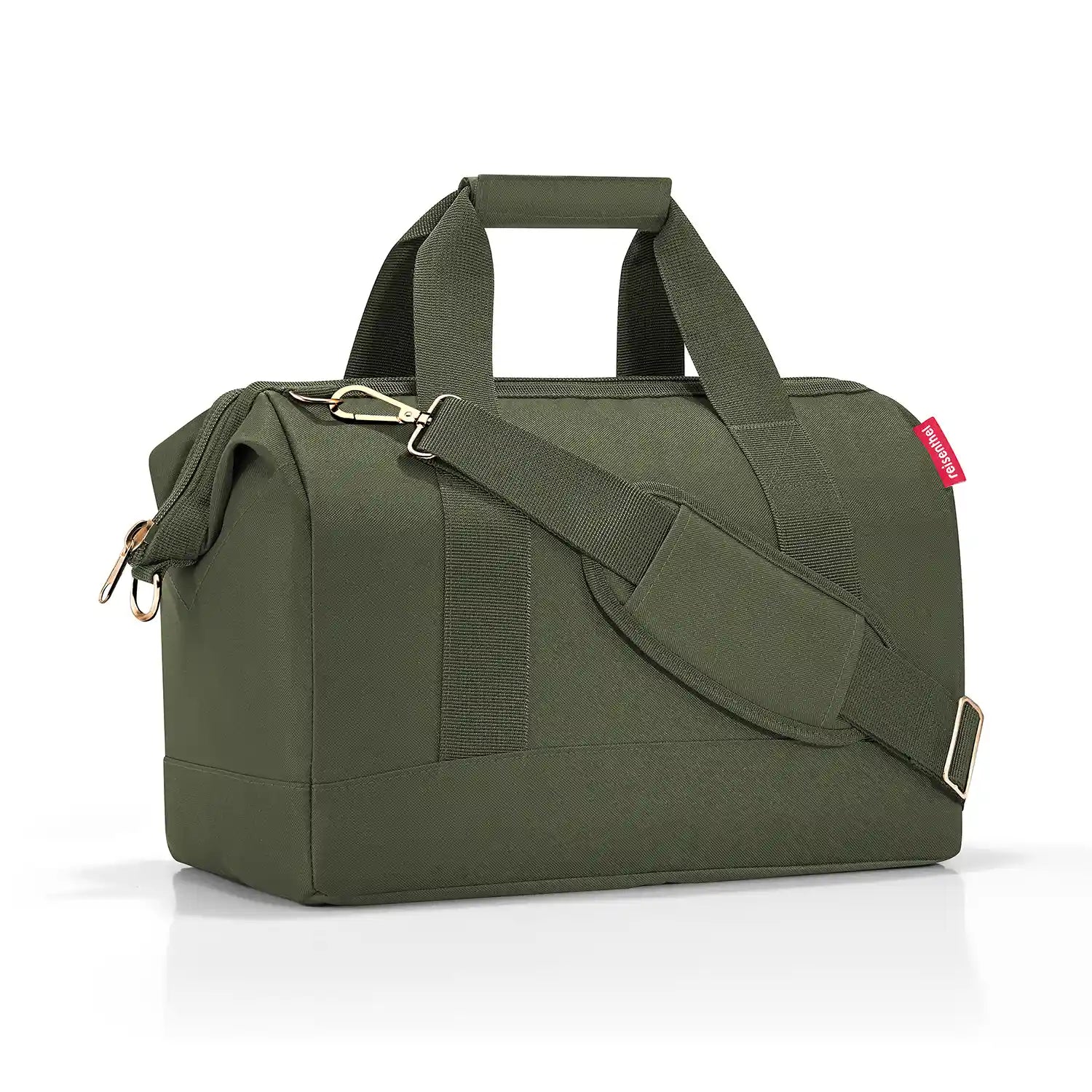 Reisenthel Travelling Allrounder M Reisetasche 40 cm Forest Gold – kompakte Reisetasche für Wochenendtrips