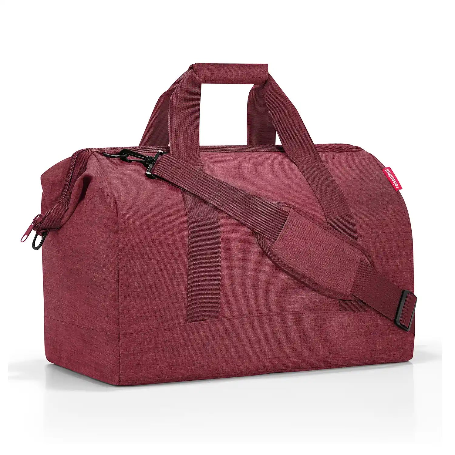 Reisenthel Travelling Allrounder L Reisetasche 48 cm Twist Maroon – stilvolle große Tasche für Reisen und Freizeit