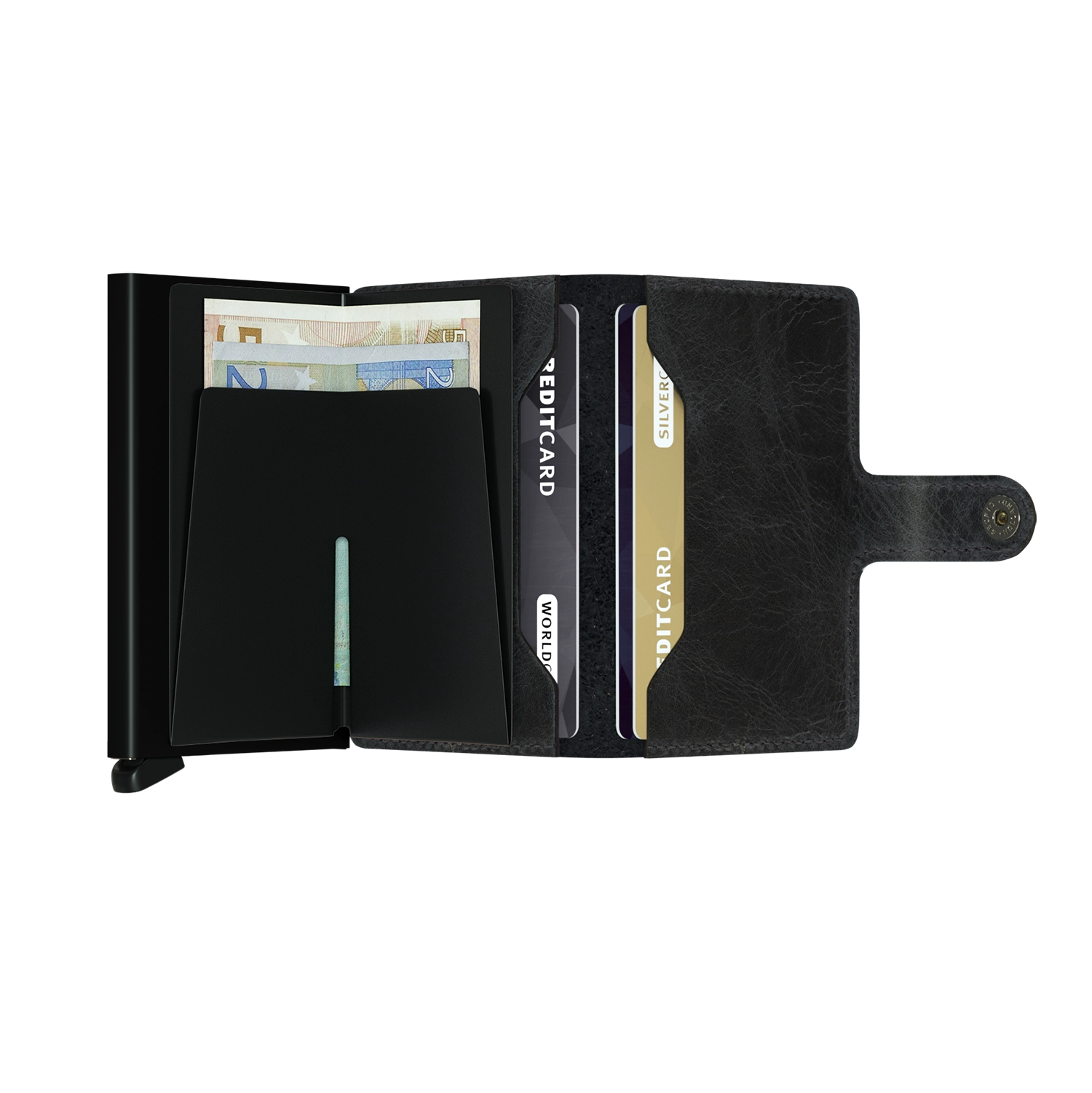 Secrid Wallets Miniwallet Vintage 10 cm - black