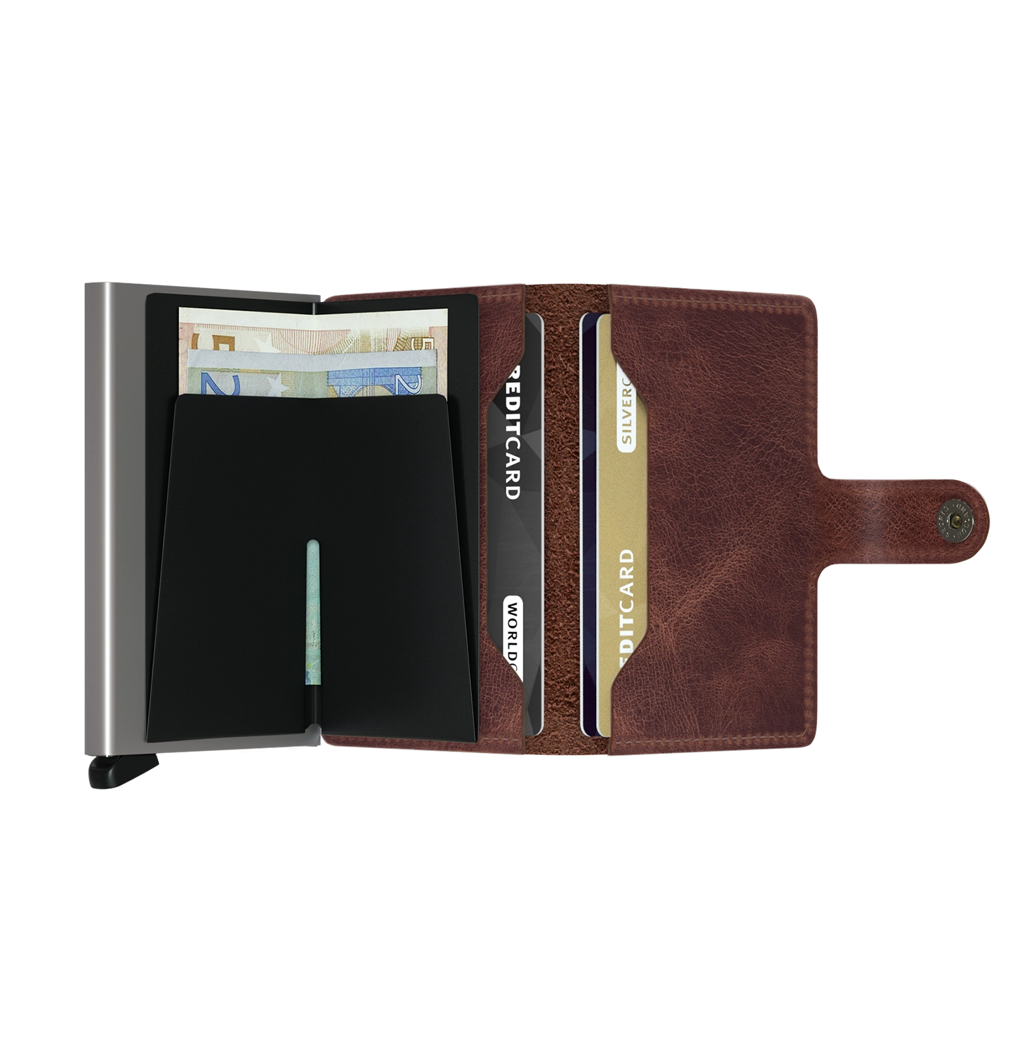 Secrid Wallets Miniwallet Vintage 10 cm - brown