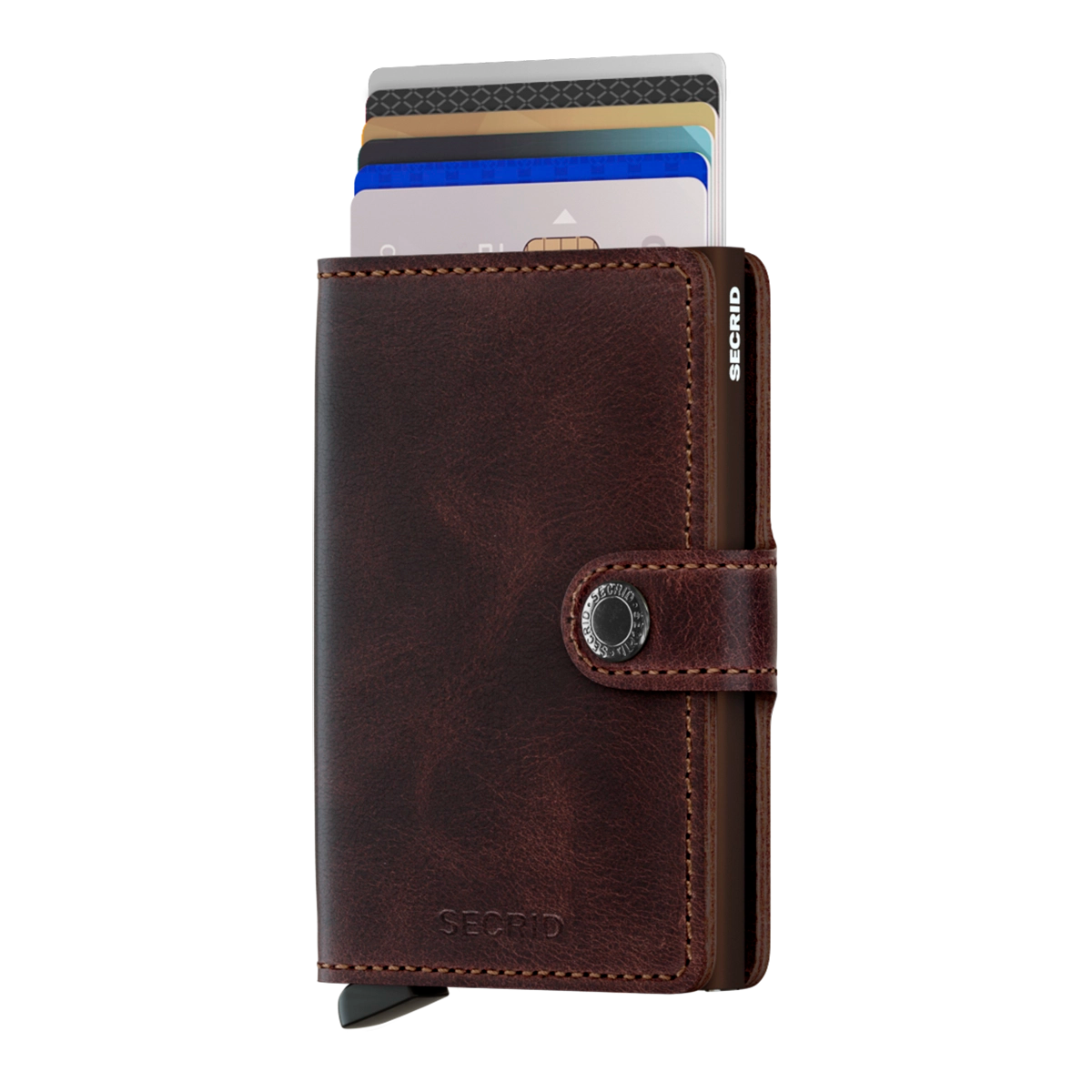 Secrid Wallets Miniwallet Vintage 10 cm - chocolate