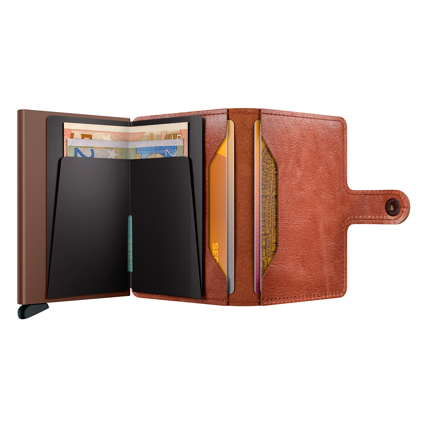 Secrid Wallets Miniwallet Vintage 10 cm - Cognac-Brown