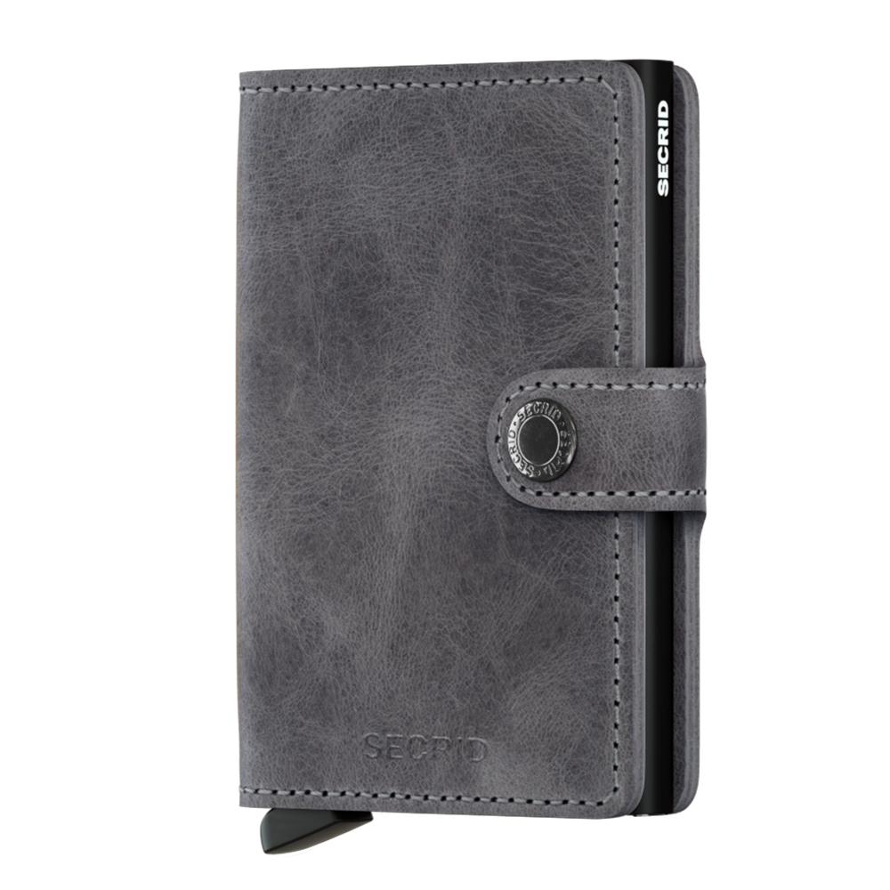 Secrid Wallets Miniwallet Vintage 10 cm - grey-black