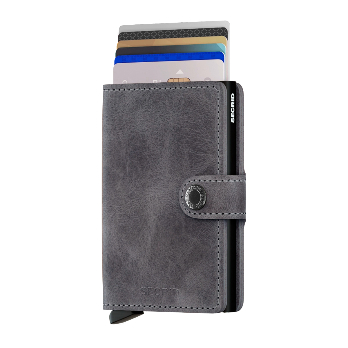 Secrid Wallets Miniwallet Vintage 10 cm - grey-black