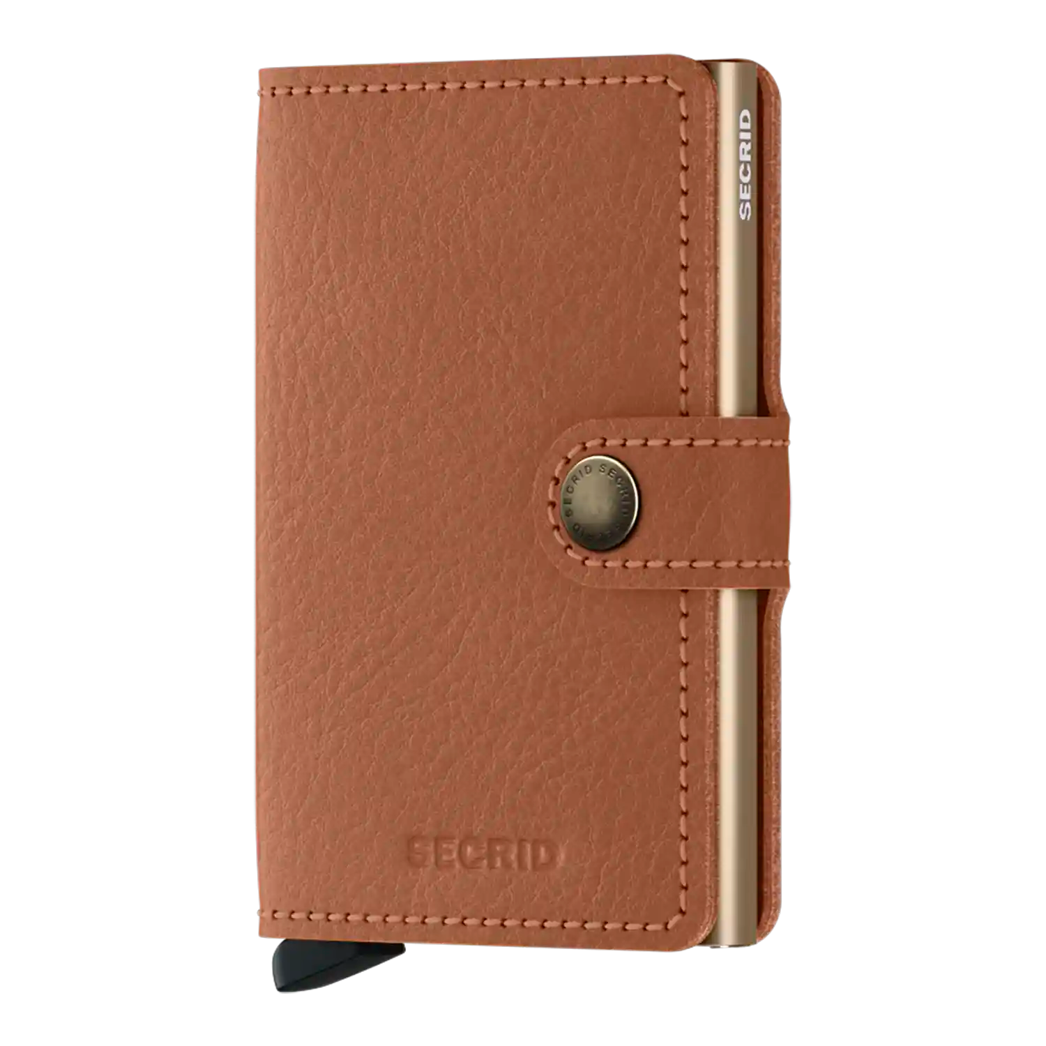Secrid Miniwallet Vegetable Tanned in Caramello-Sand - Kompakte Geldbörse aus pflanzlich gegerbtem Leder