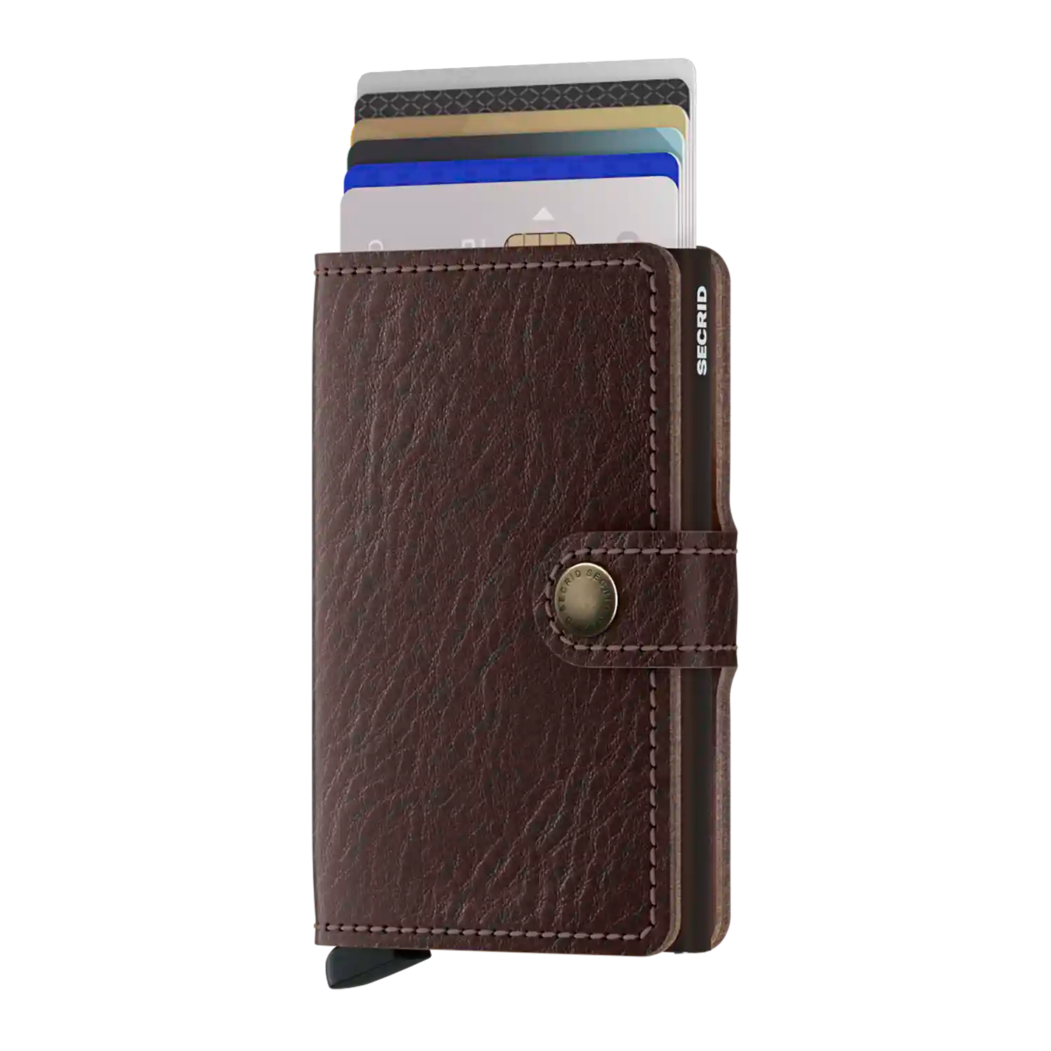 Secrid Miniwallet Espresso-Brown  - Pflanzlich gegerbtes Leder braun