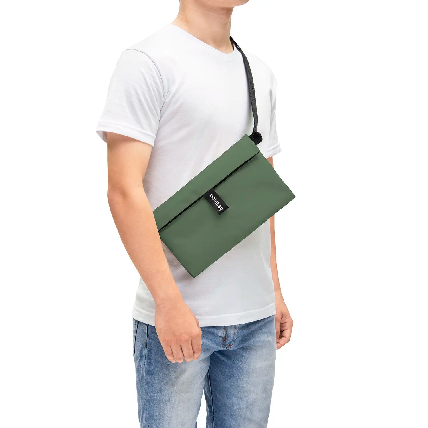 Notabag Crossbody Umhängetasche 40 cm - Fern Green