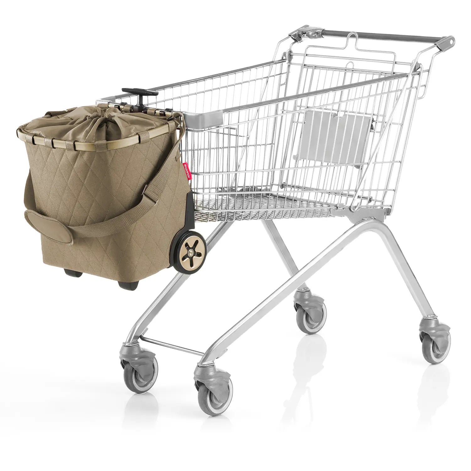 Reisenthel Rhombus Carrycruiser Einkaufskorb mit Rollen 48 cm - Olive