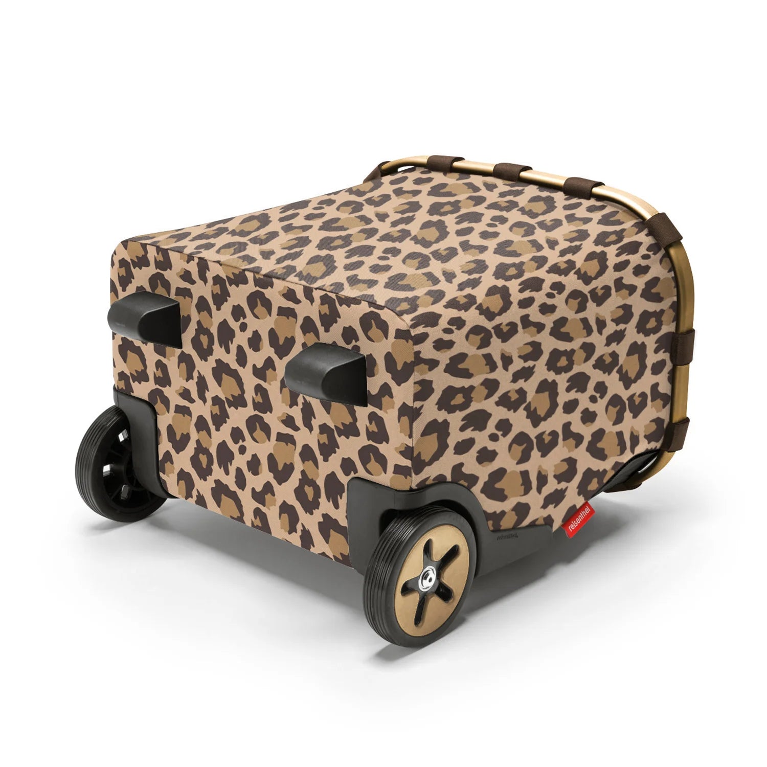 Reisenthel Shopping Carrycruiser Einkaufskorb mit Rollen 48 cm - Frame Leo Macchiato