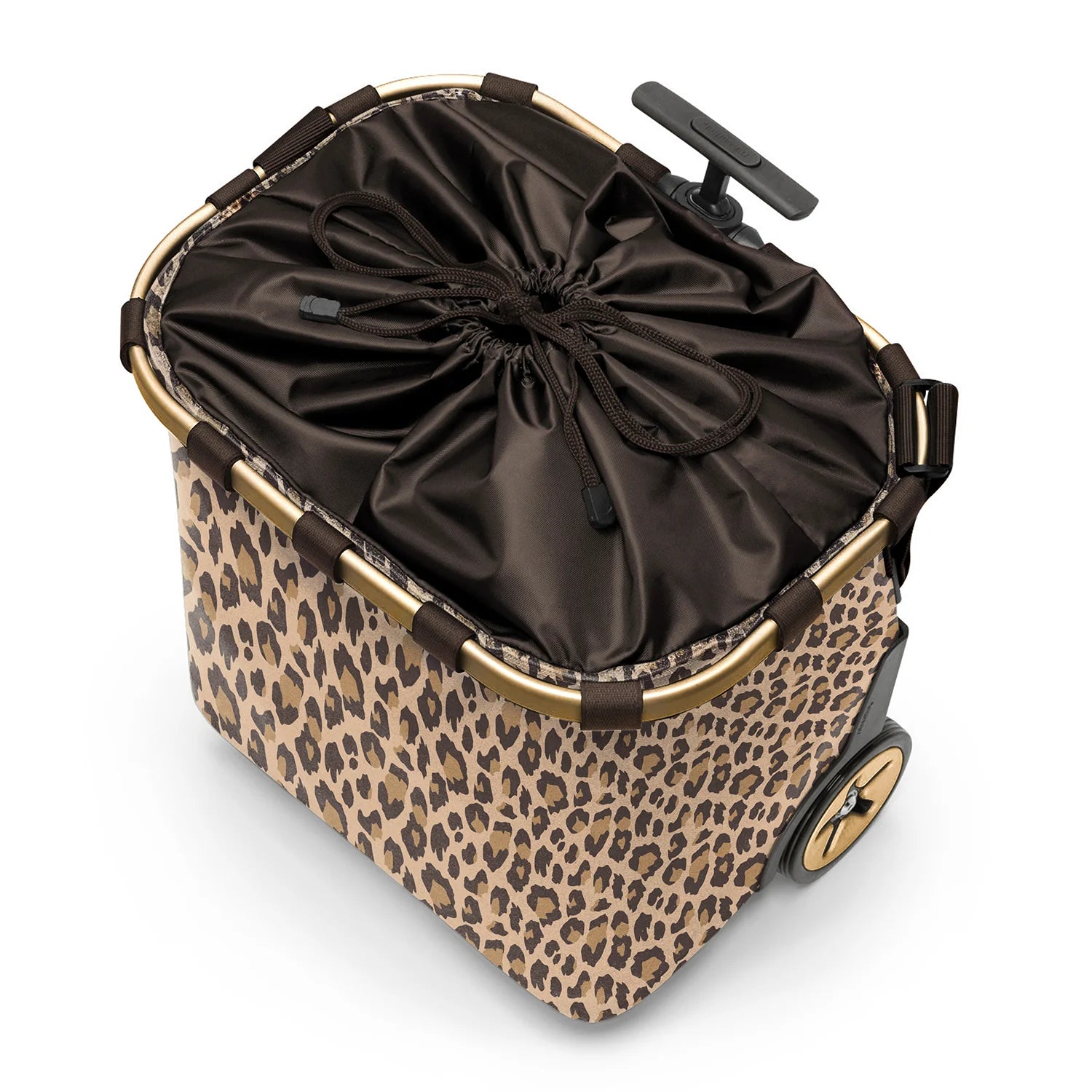 Reisenthel Shopping Carrycruiser Einkaufskorb mit Rollen 48 cm - Frame Leo Macchiato