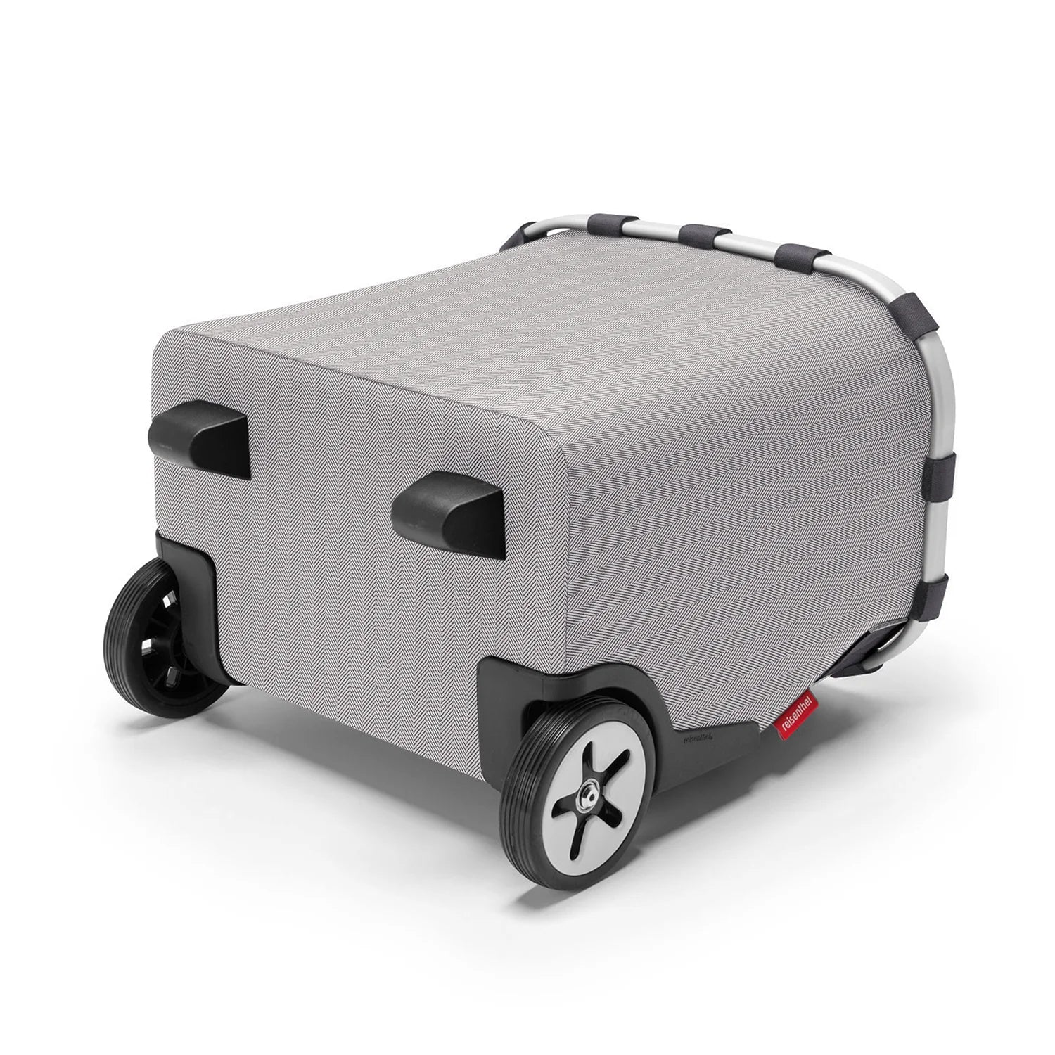 Reisenthel Shopping Carrycruiser Einkaufskorb mit Rollen 48 cm - Herringbone Grey