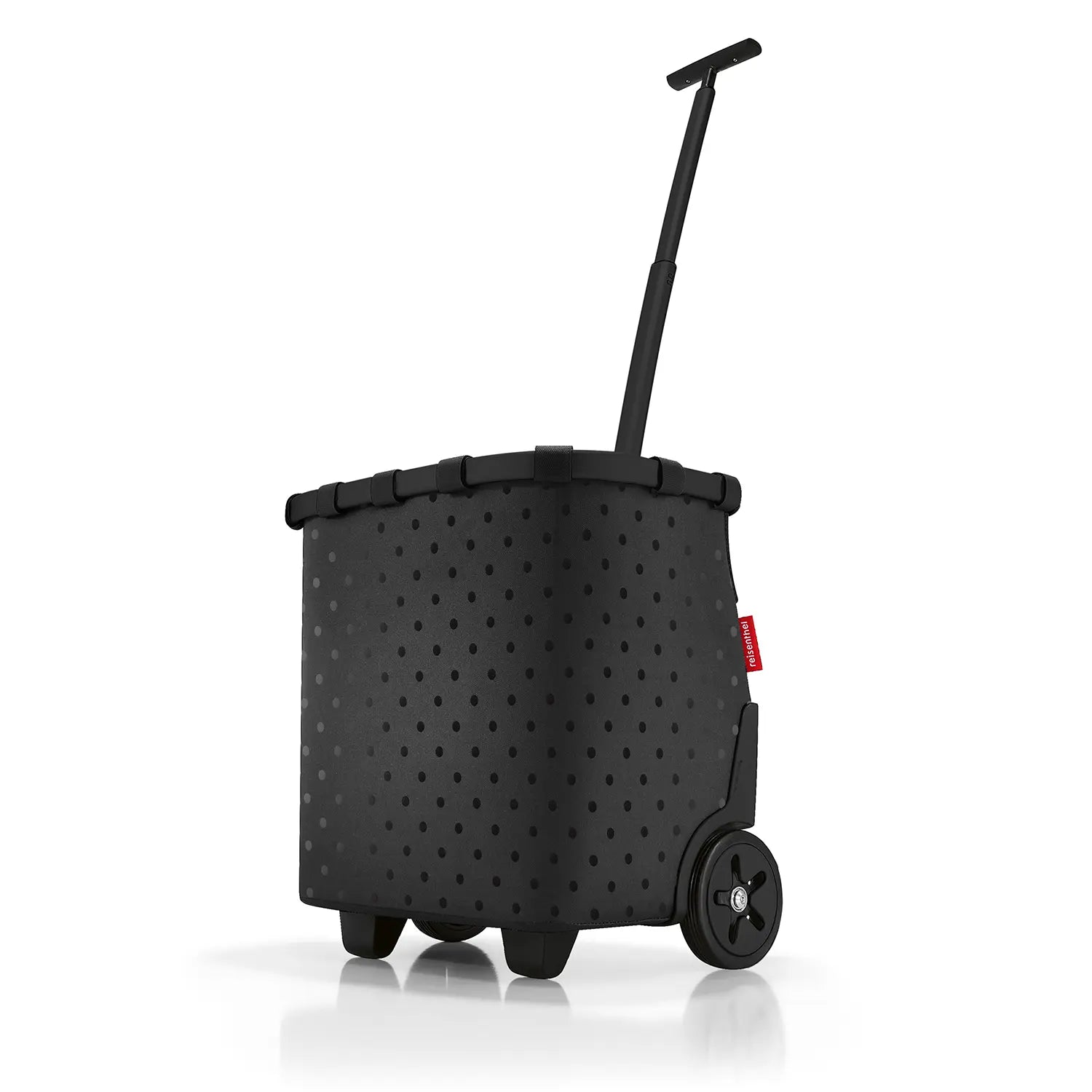 Reisenthel Shopping Carrycruiser Einkaufskorb mit Rollen 48 cm - Frame Glossy Dots Black