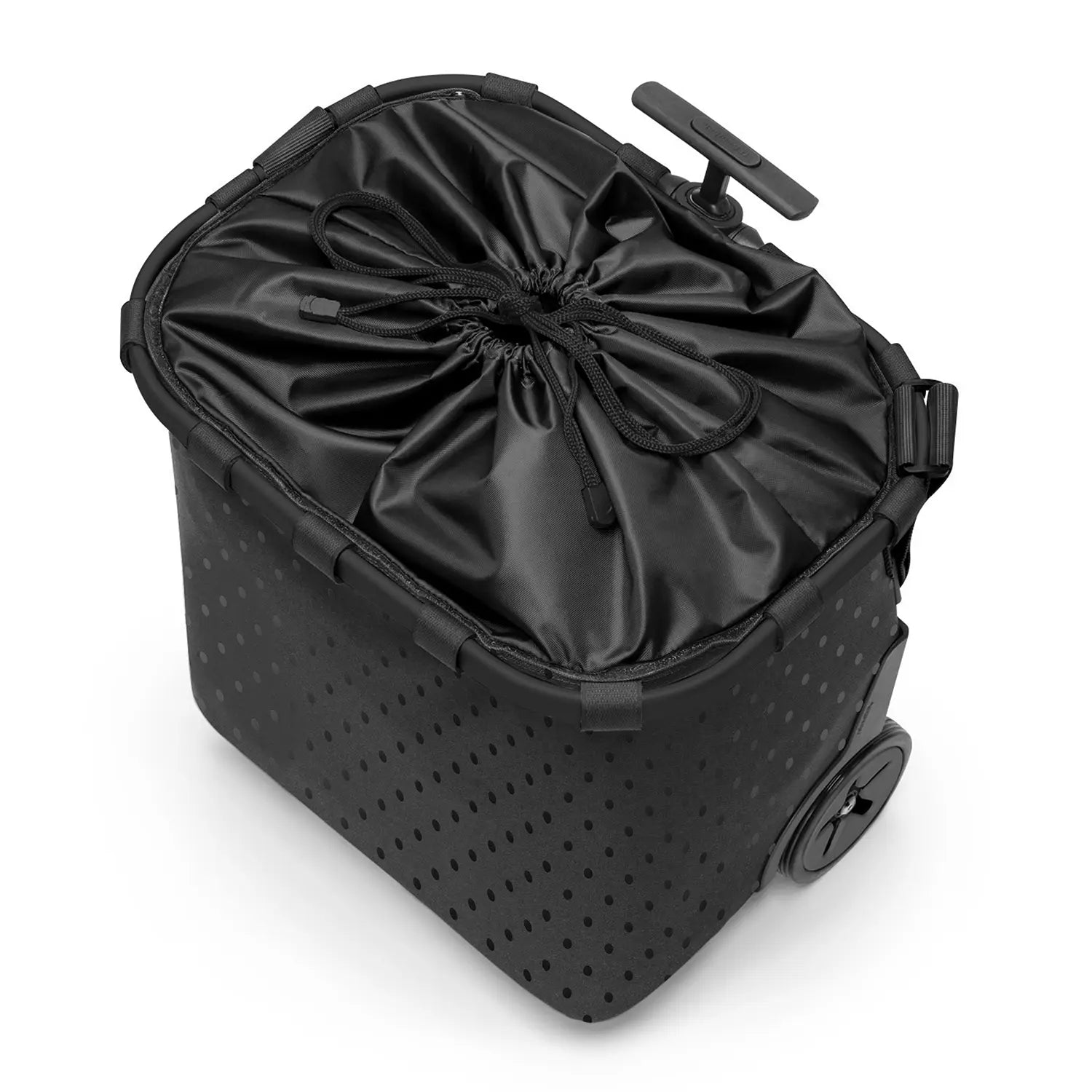 Reisenthel Shopping Carrycruiser shopping basket with wheels 48 cm - Frame Glossy Dots Black