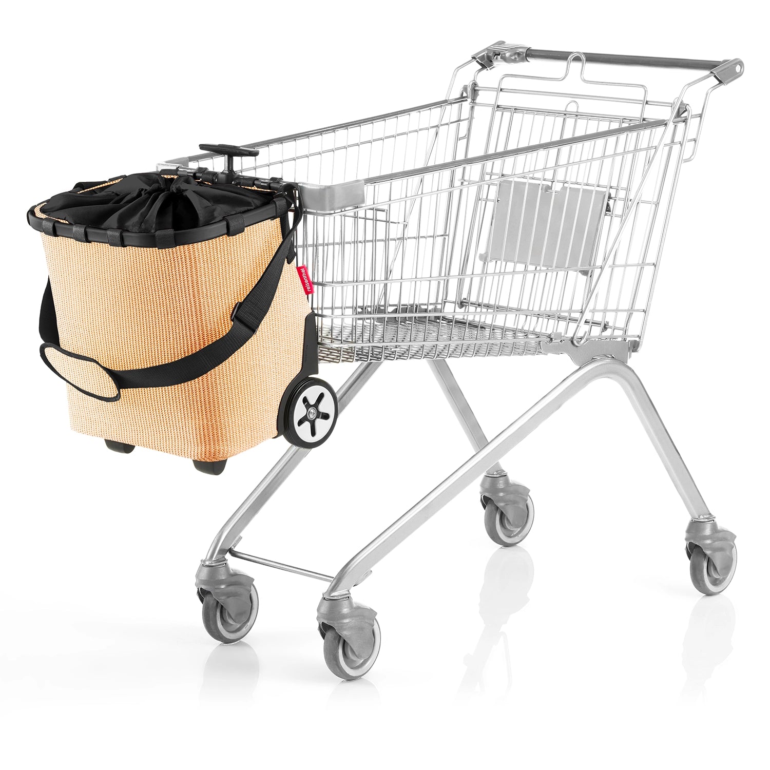 Reisenthel Shopping Carrycruiser Einkaufskorb mit Rollen 48 cm - Frame Raffia Black
