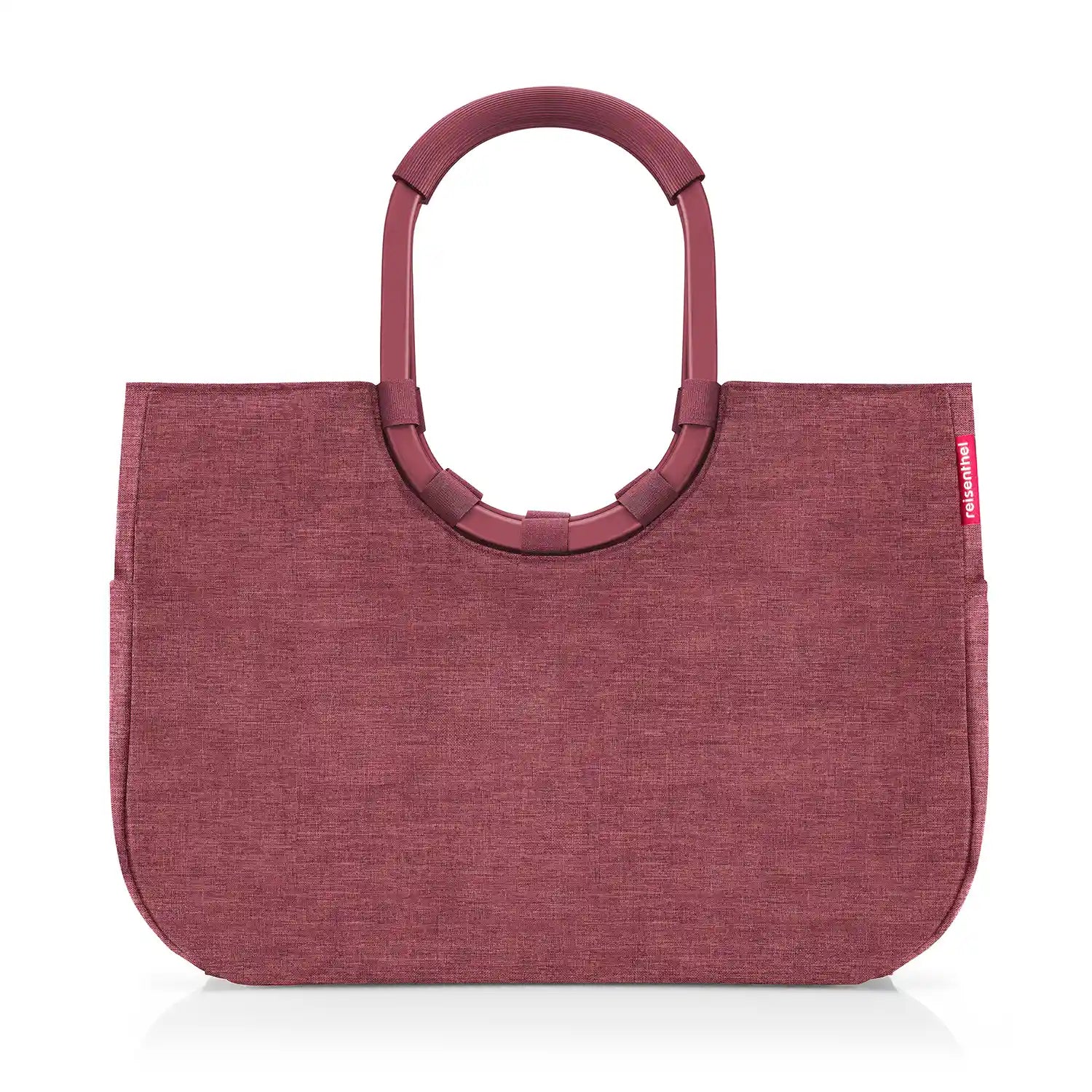 Reisenthel Shopping Loopshopper L Einkaufsshopper 46 cm Twist Maroon – eleganter Shopper im rot gemusterten Design