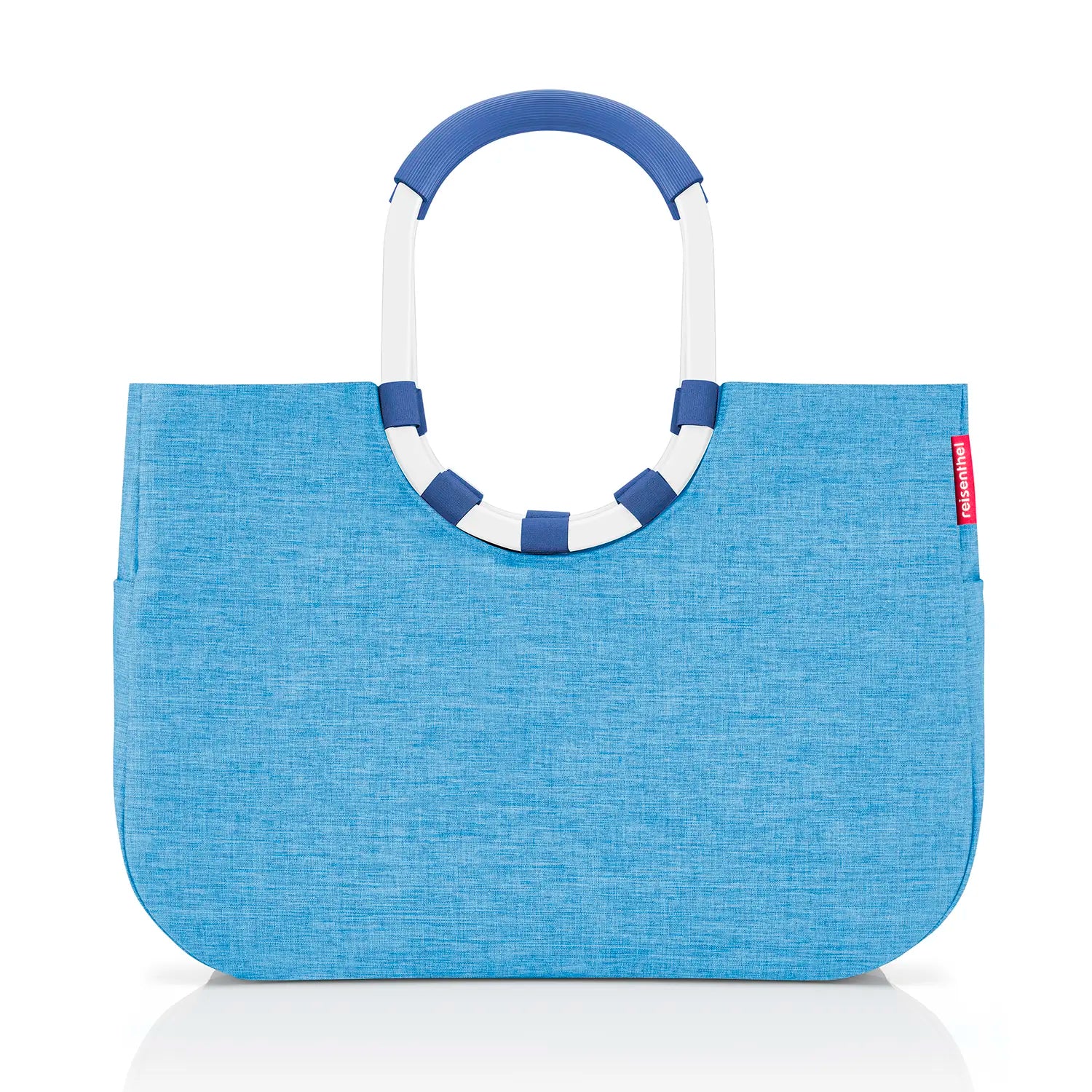 Frontansicht Reisenthel Shopping Loopshopper L Einkaufsshopper 46 cm in Frame Twist Azure