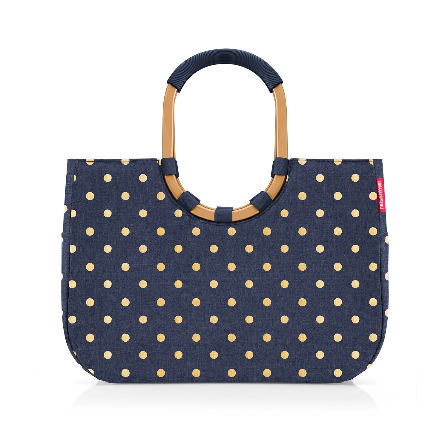 Reisenthel Shopping Loopshopper L Einkaufsshopper 46 cm - Frame Metallic Dots Blue