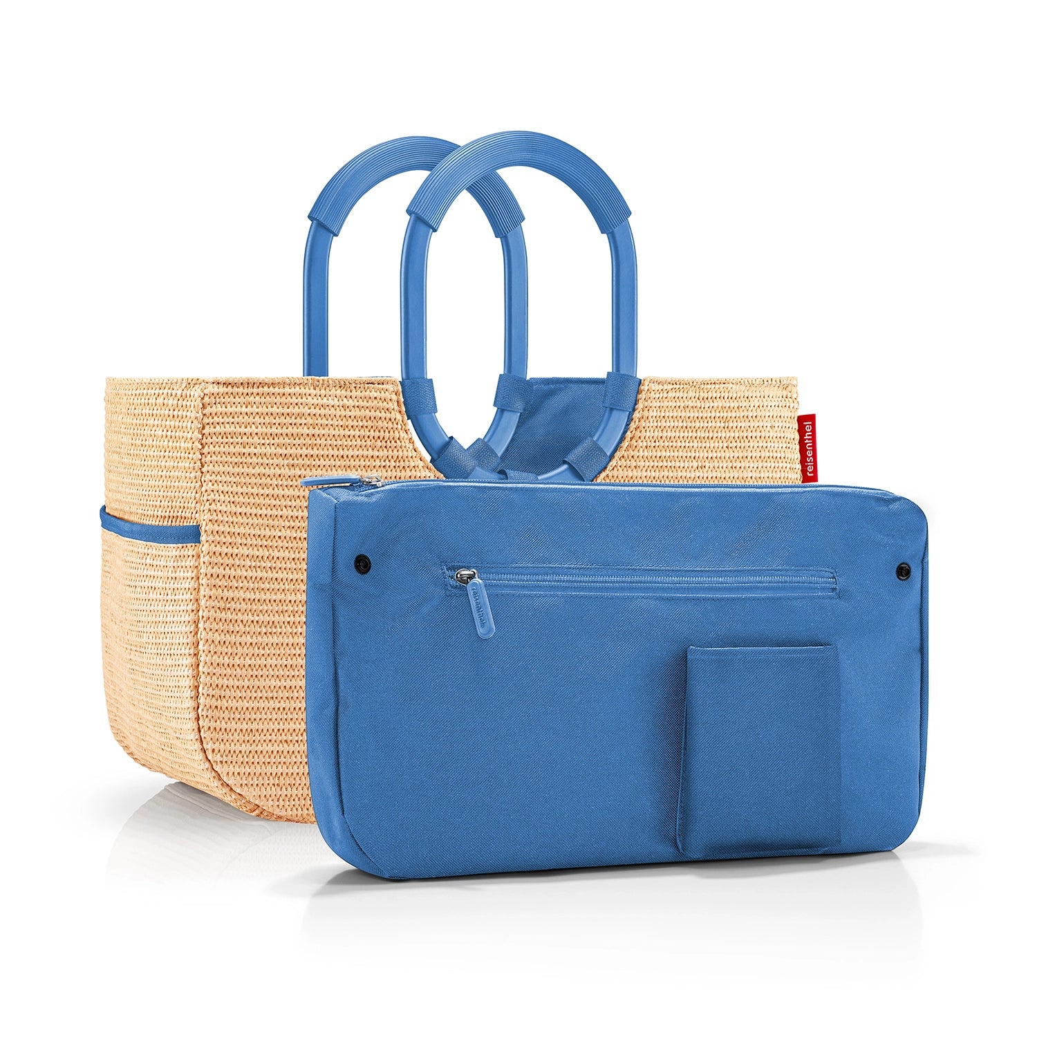 Reisenthel Shopping Loopshopper M Einkaufsshopper 40 cm - Frame Raffia Blue