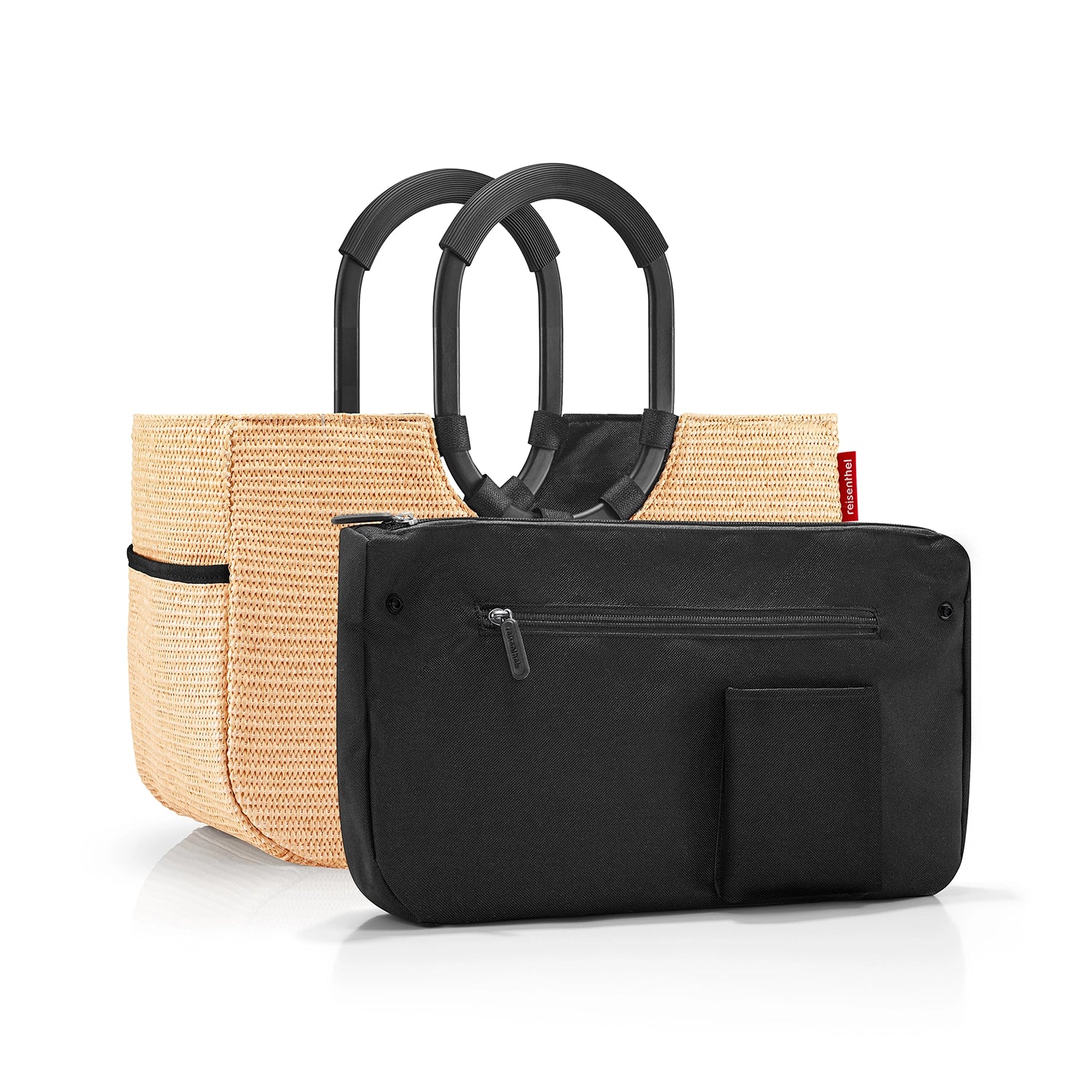 Reisenthel Shopping Loopshopper M Einkaufsshopper 40 cm - Frame Raffia Black