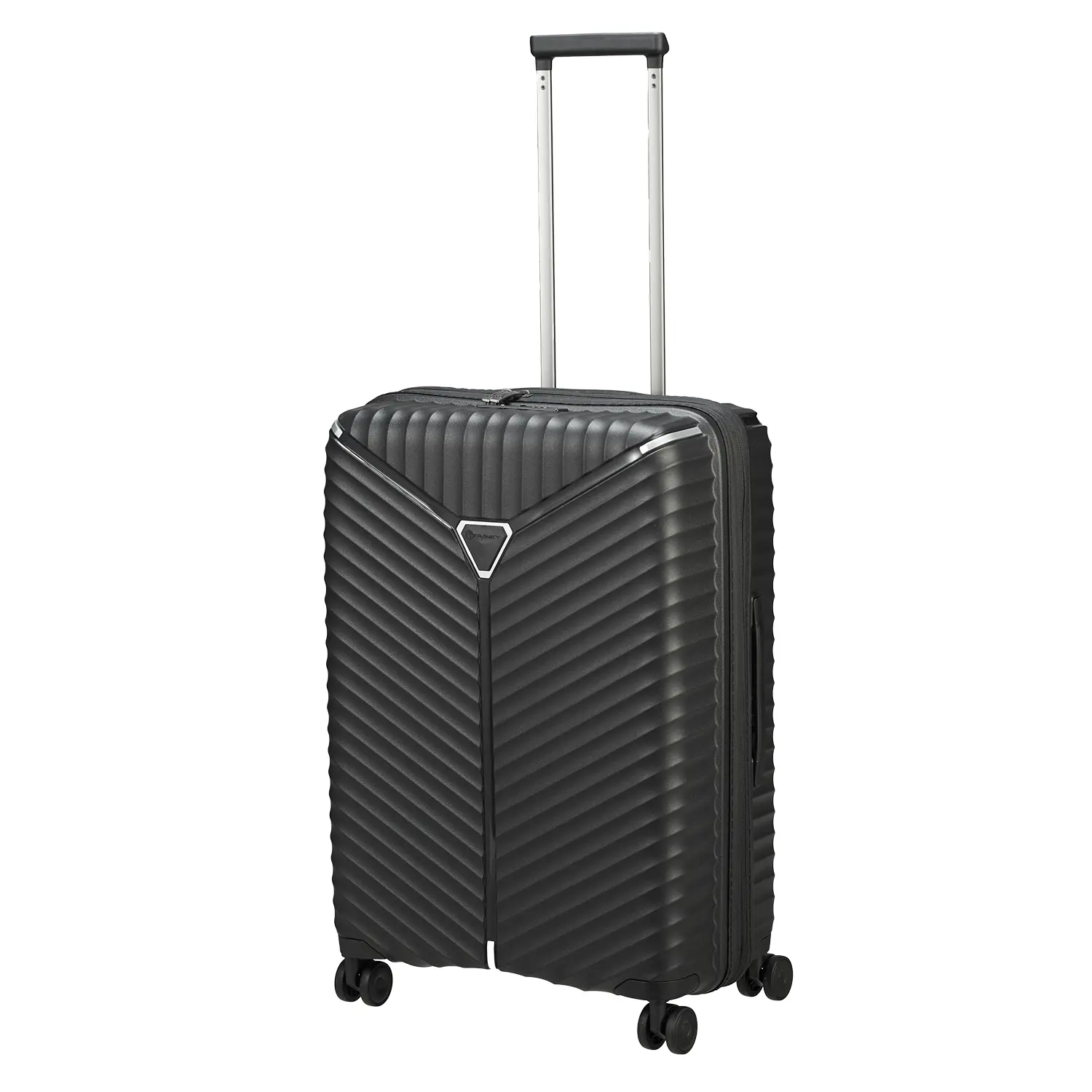 koffer-direkt.de Flight Lite II 4-wheel trolley set L/M - black