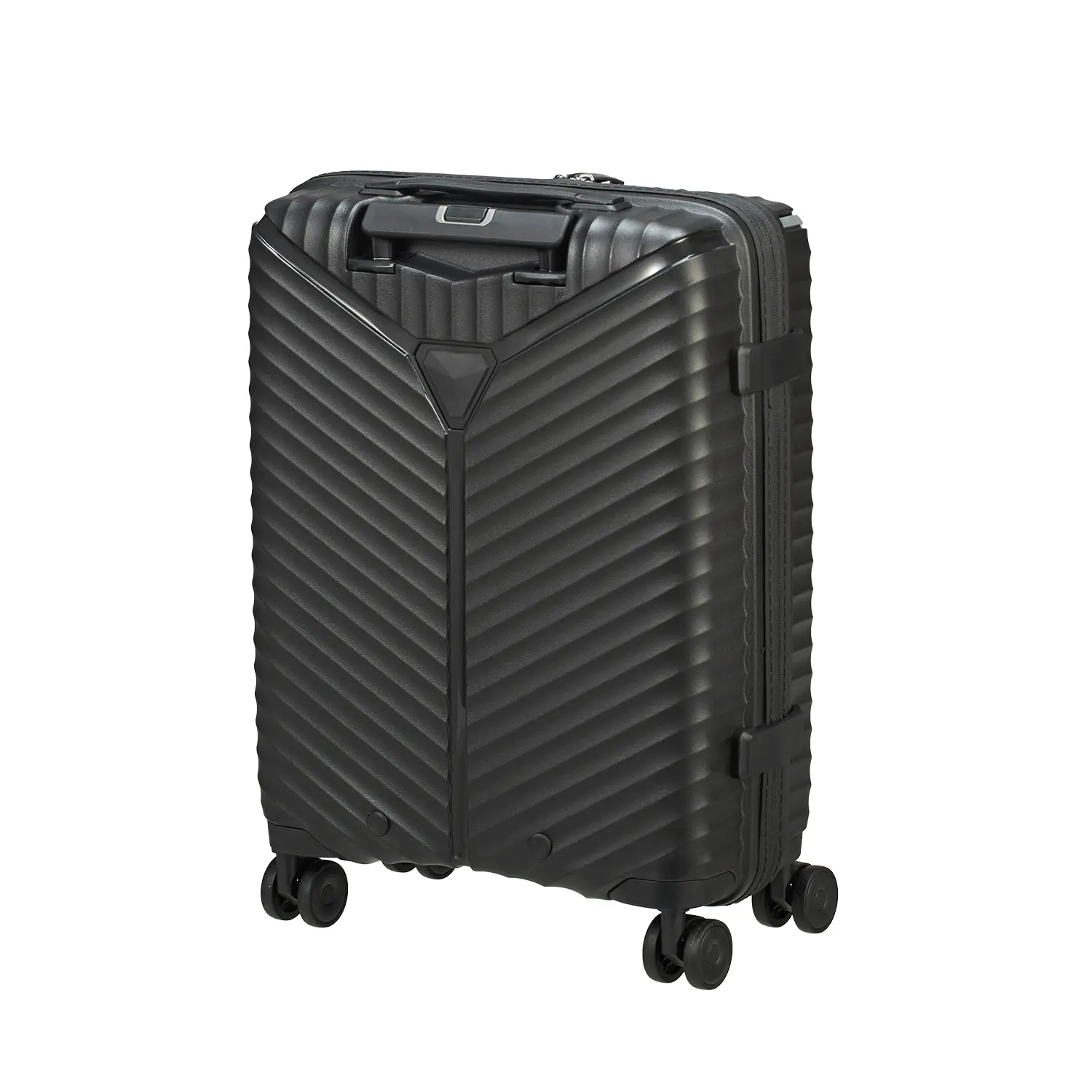 koffer-direkt.de Flight Lite II 4-wheel trolley set M/S - black