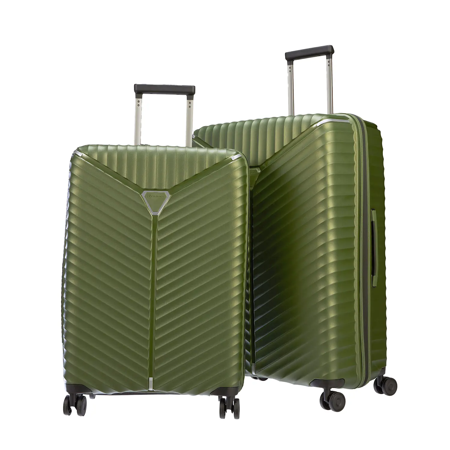 koffer-direkt.de Flight Lite II 4-wheel trolley set L/M - olive