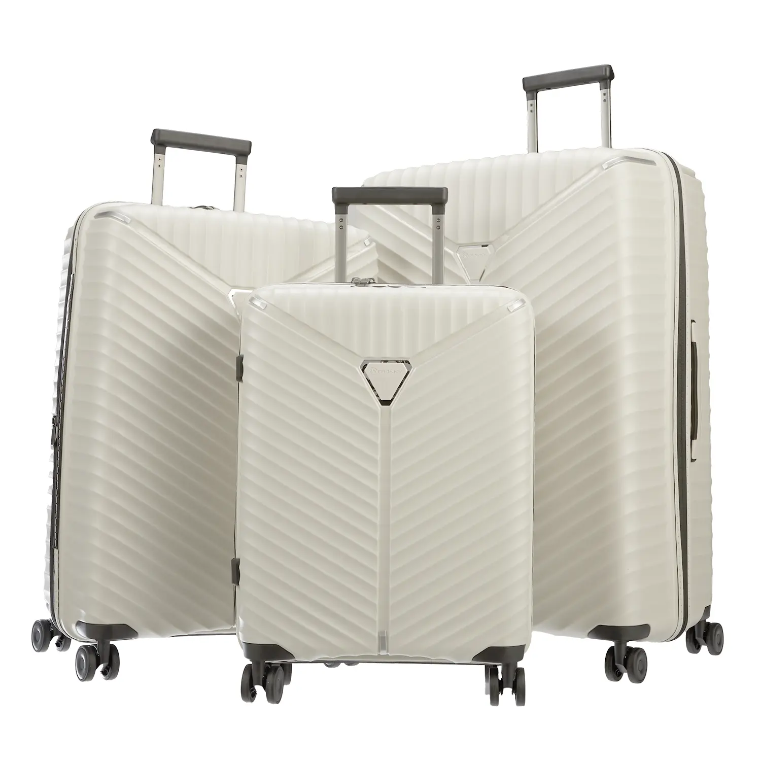 koffer-direkt.de Flight Lite II 4-Rollen Trolley Set L/M/S - Beige