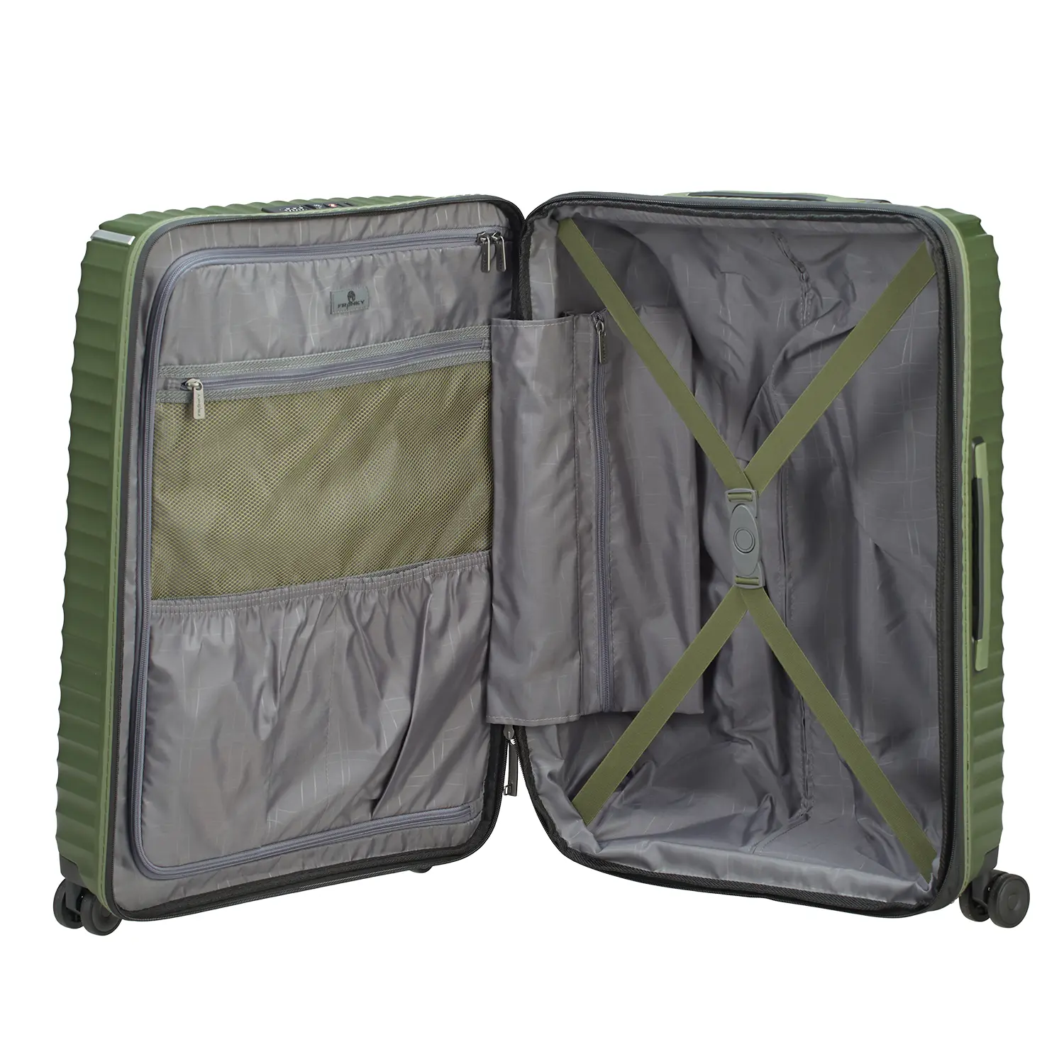 koffer-direkt.de Flight Lite II 4-Rollen Trolley Set L/M/S - Olive