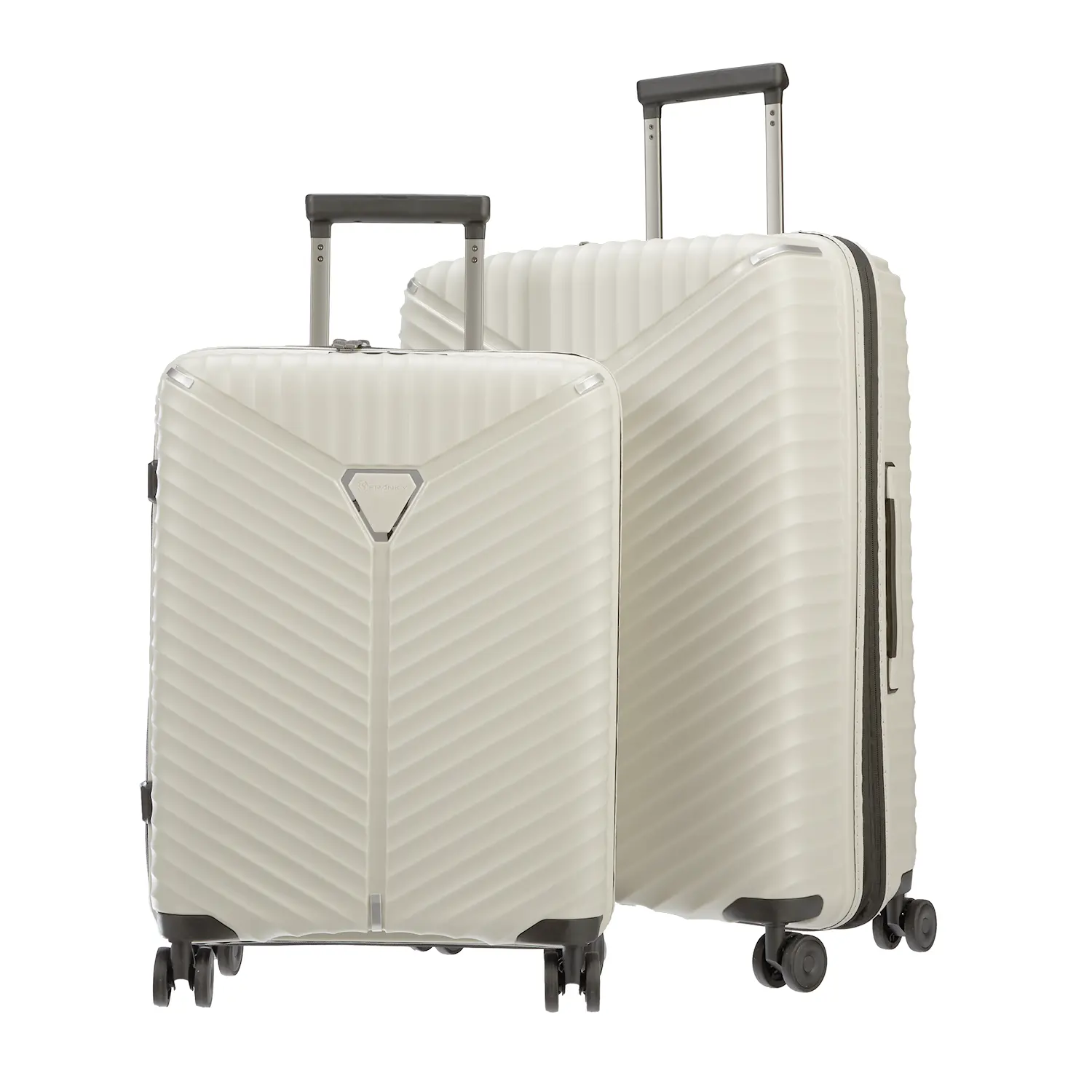 koffer-direkt.de Flight Lite II 4-wheel trolley set M/S - beige