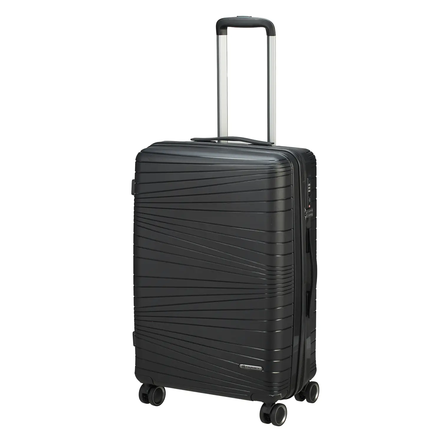 koffer-direkt.de PP14 4-Rollen Trolley Set M/L - Black