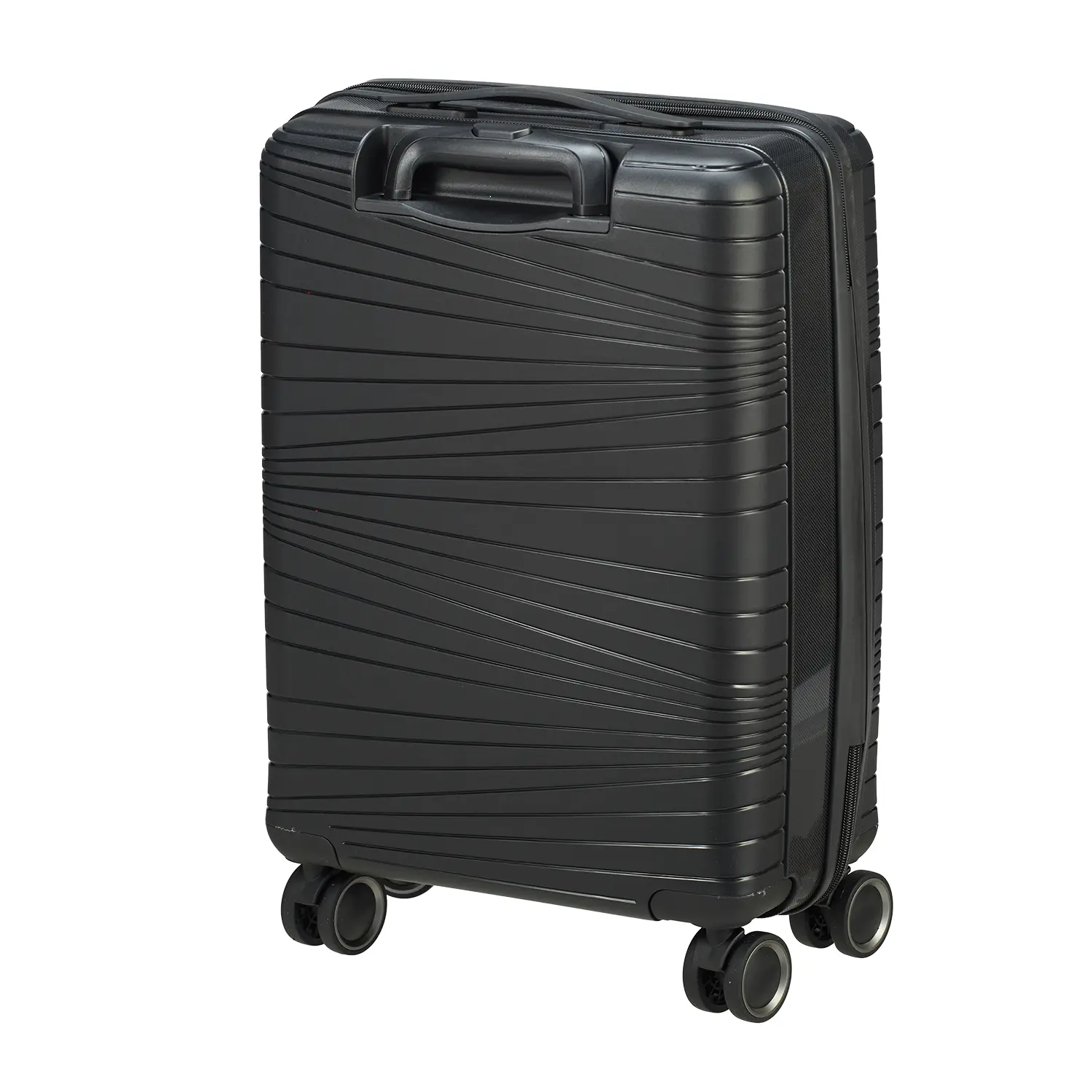 koffer-direkt.de PP14 4-Rollen Trolley Set S/M - Black