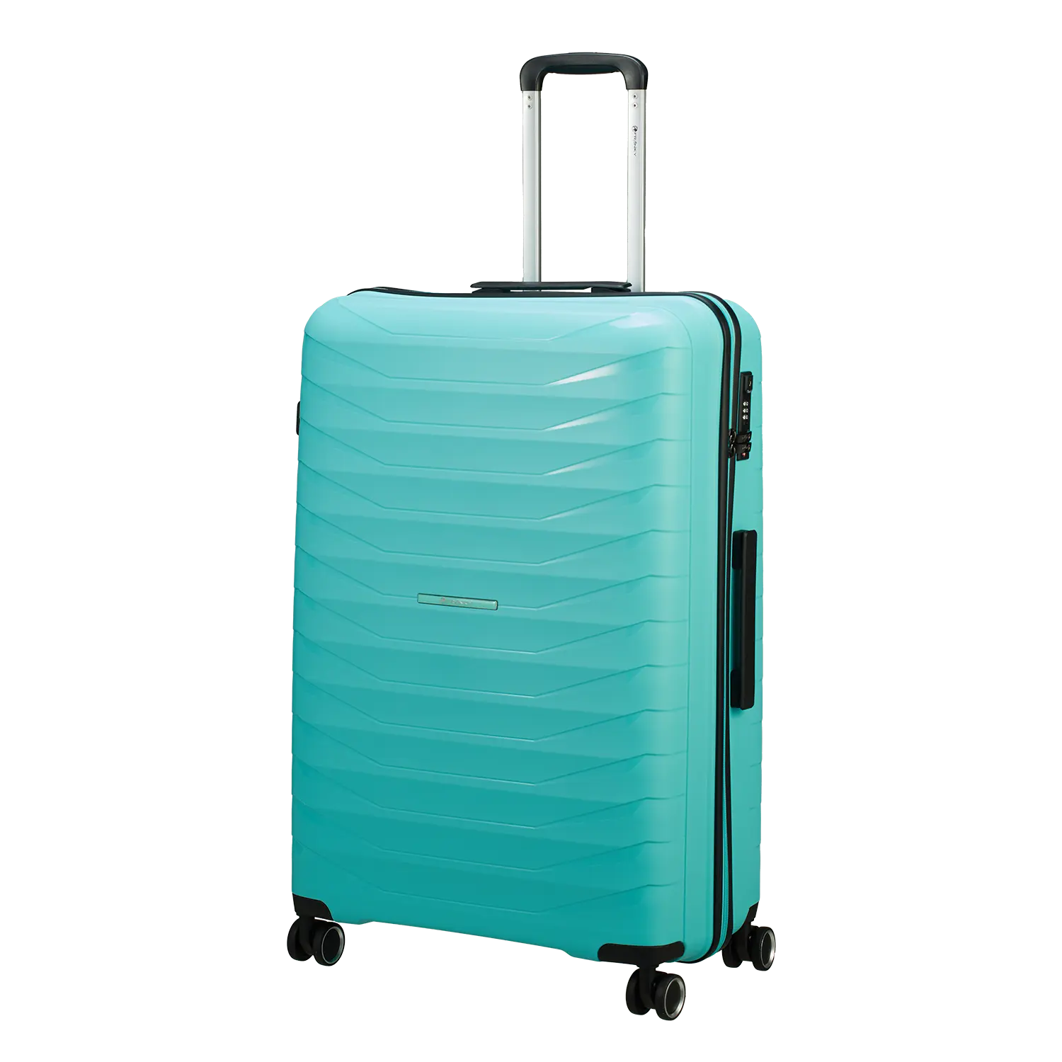 Franky PP15 4-Rollen Trolley L 78 cm Light Turquise - Großer Hartschalenkoffer mit Teleskopgriff