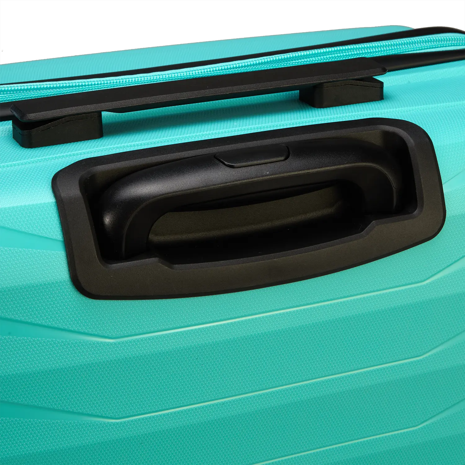 Franky PP15 Trolley M - Detailansicht vom Gridd und der robusten Hartschalen-Konstruktion Light Turquise