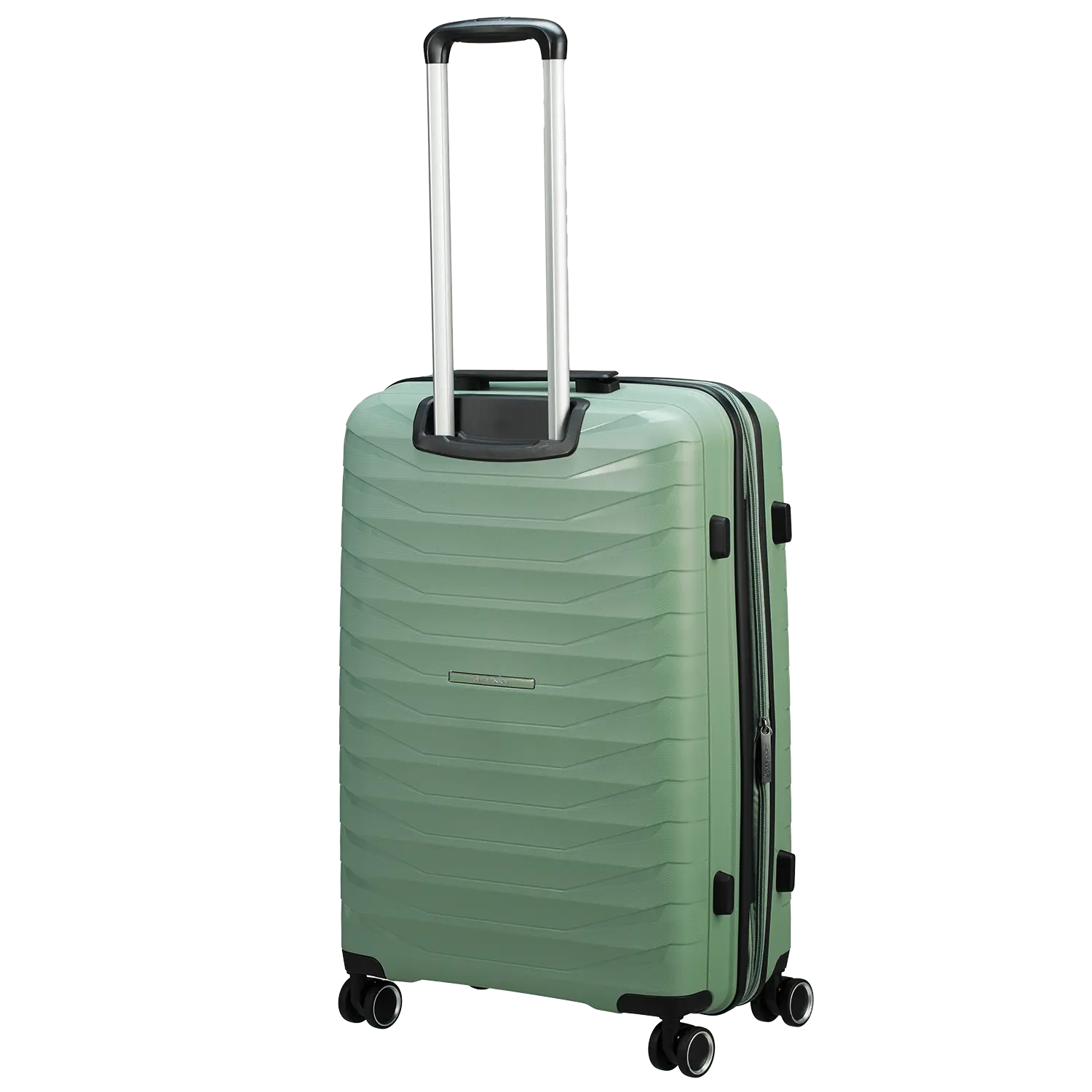 Rückansicht Franky PP15 Mittelgroßer Koffer Light Green - 52L Volumen Spinner-Trolley bestellen