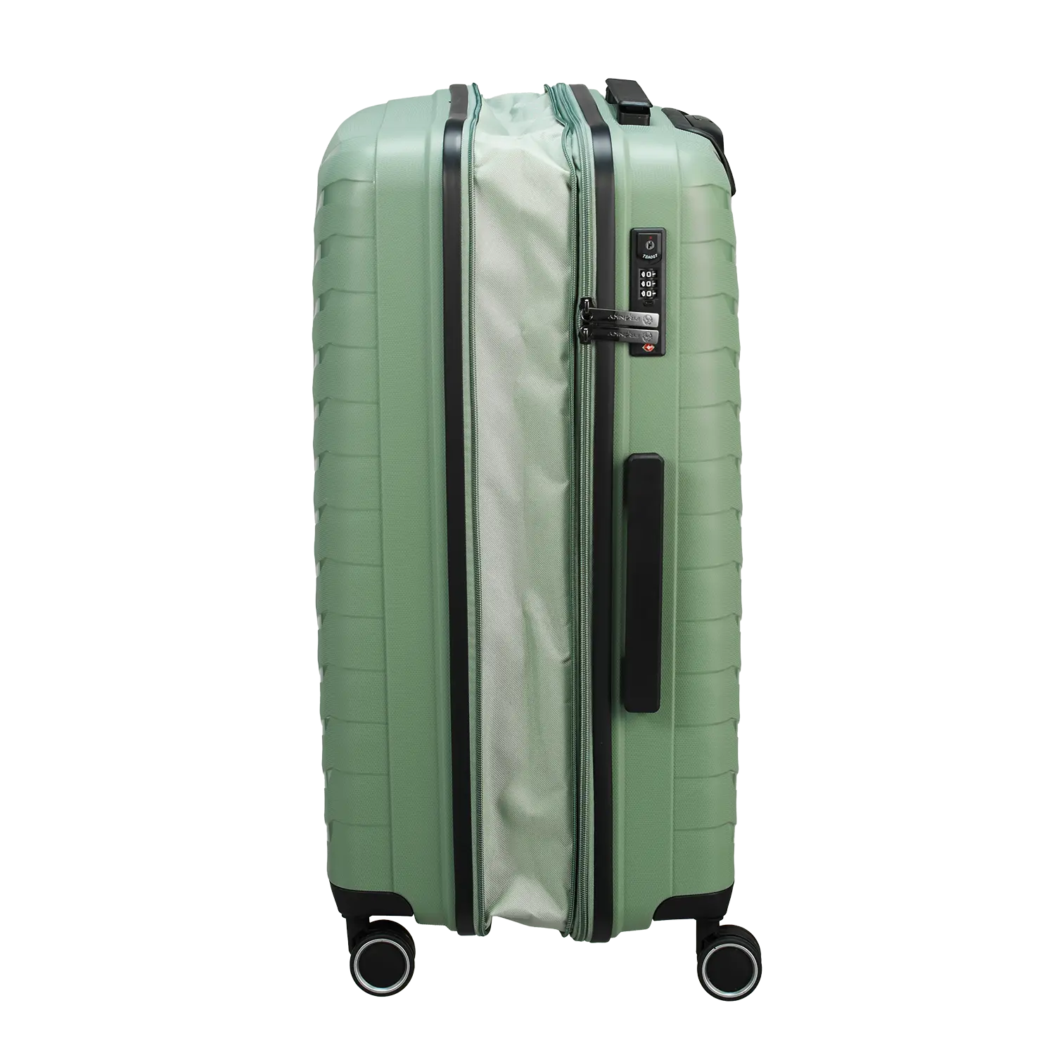 Franky PP15 Light Green Trolley M - Dank Dehnfalte perfekt für Wochenendtrips und Städtereisen