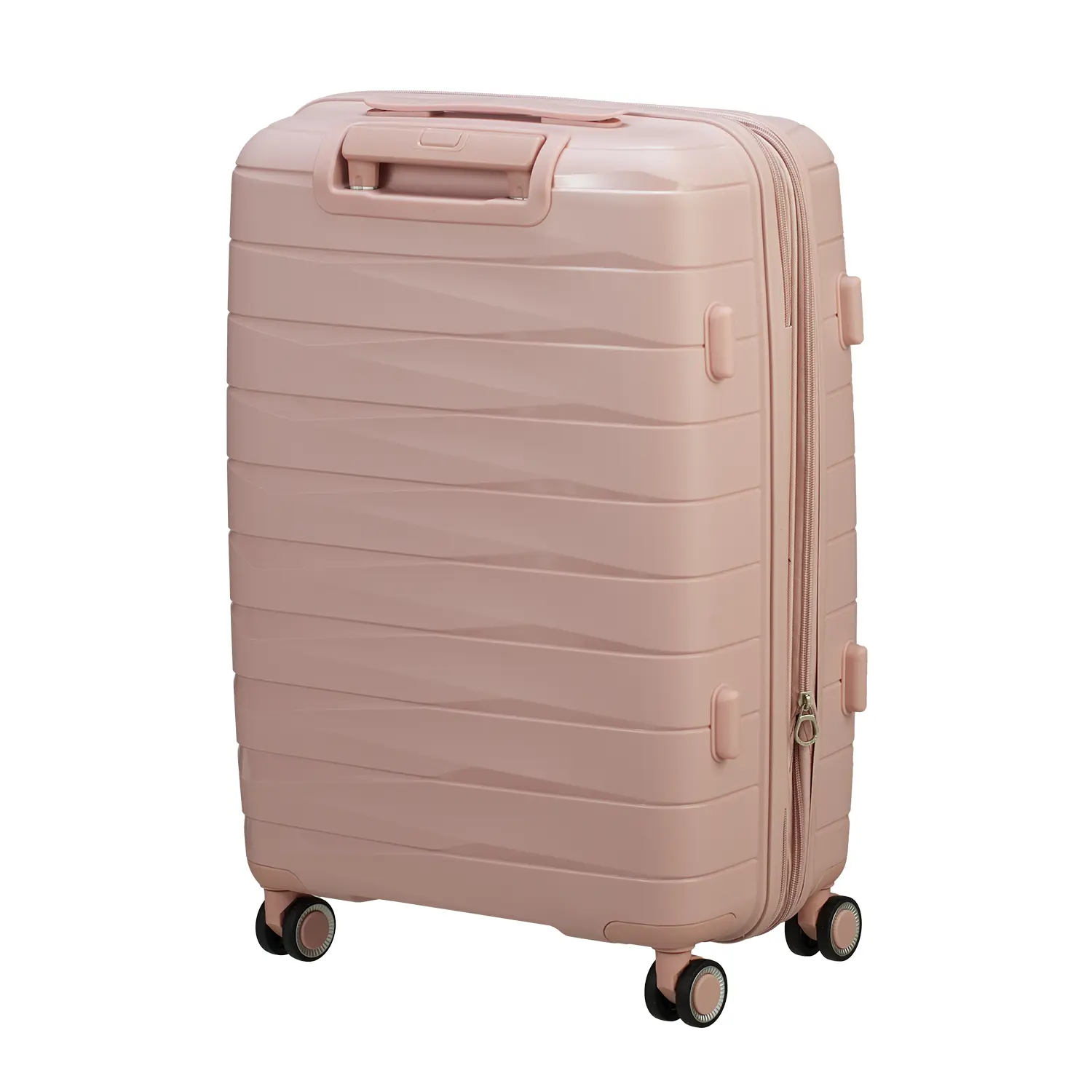 koffer-direkt.de PP16 4-Rollen Trolley Set M/L - Light Pink