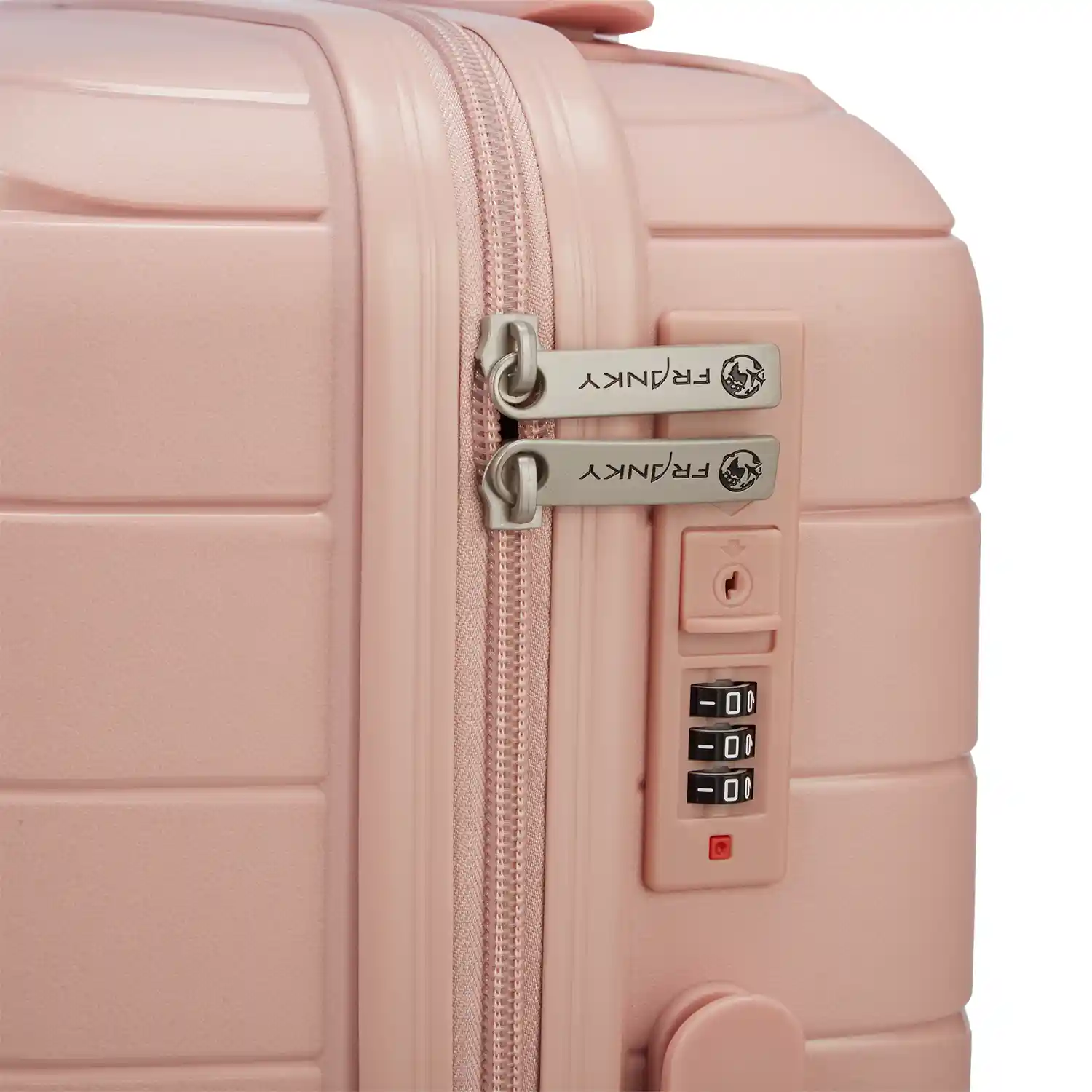 koffer-direkt.de PP16 4-Rollen Trolley Set M/L - Light Pink