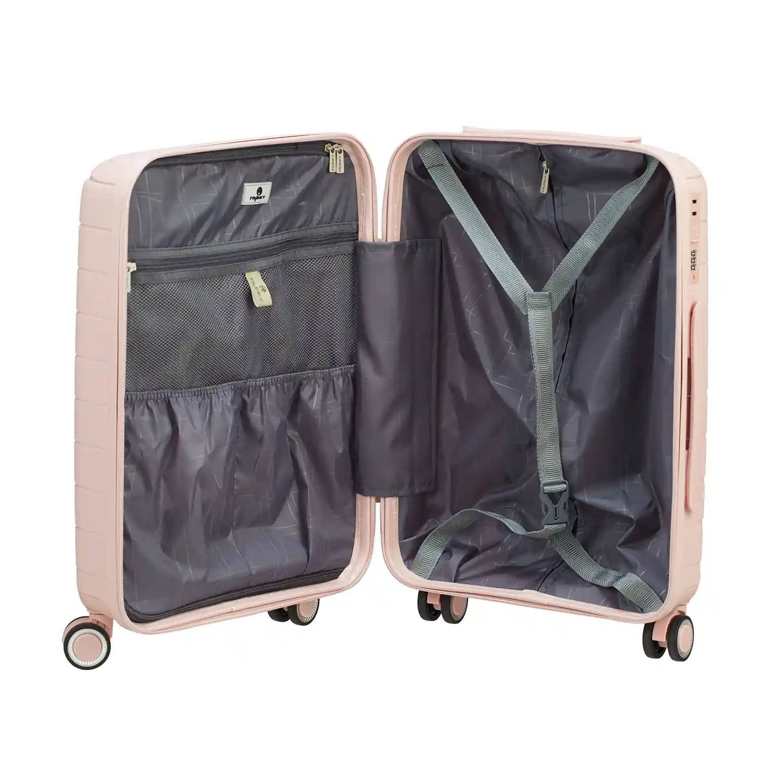 koffer-direkt.de PP16 4-Rollen Kabinentrolley 55 cm - Light Pink