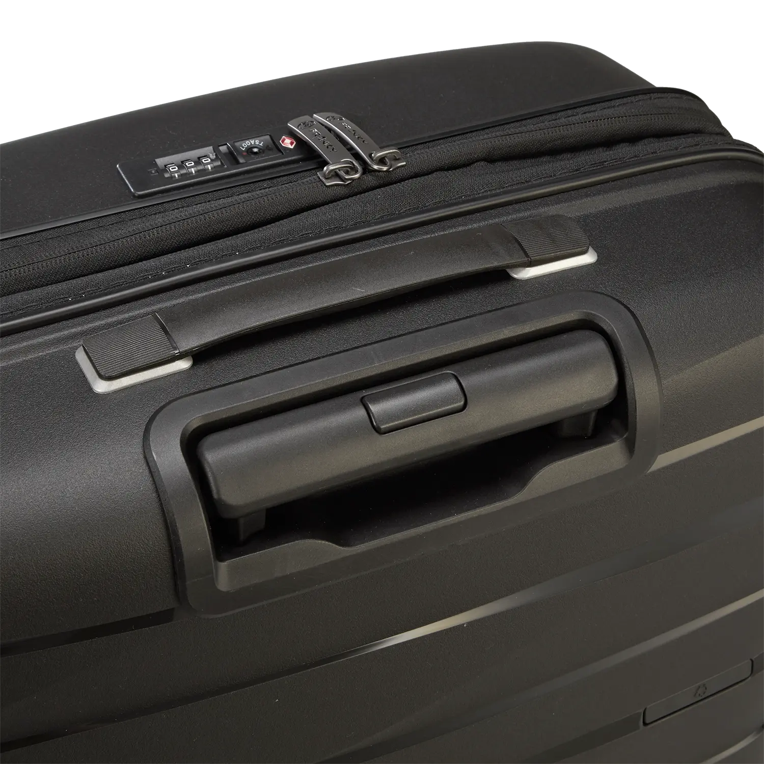 PP21 Teleskopgriff schwarz - Ausziehbarer Trolley-Griff mit ergonomischem Design