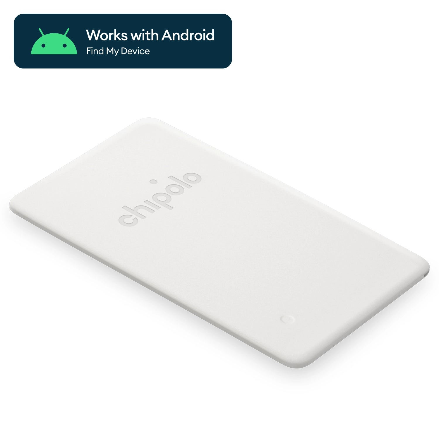 Chipolo Card Point Google Find My Device App - Off White