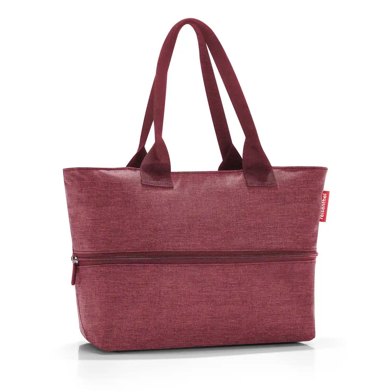 Reisenthel Shopping Shopper e1 50 cm Twist Maroon – faltbare Einkaufstasche im eleganten Weinrot