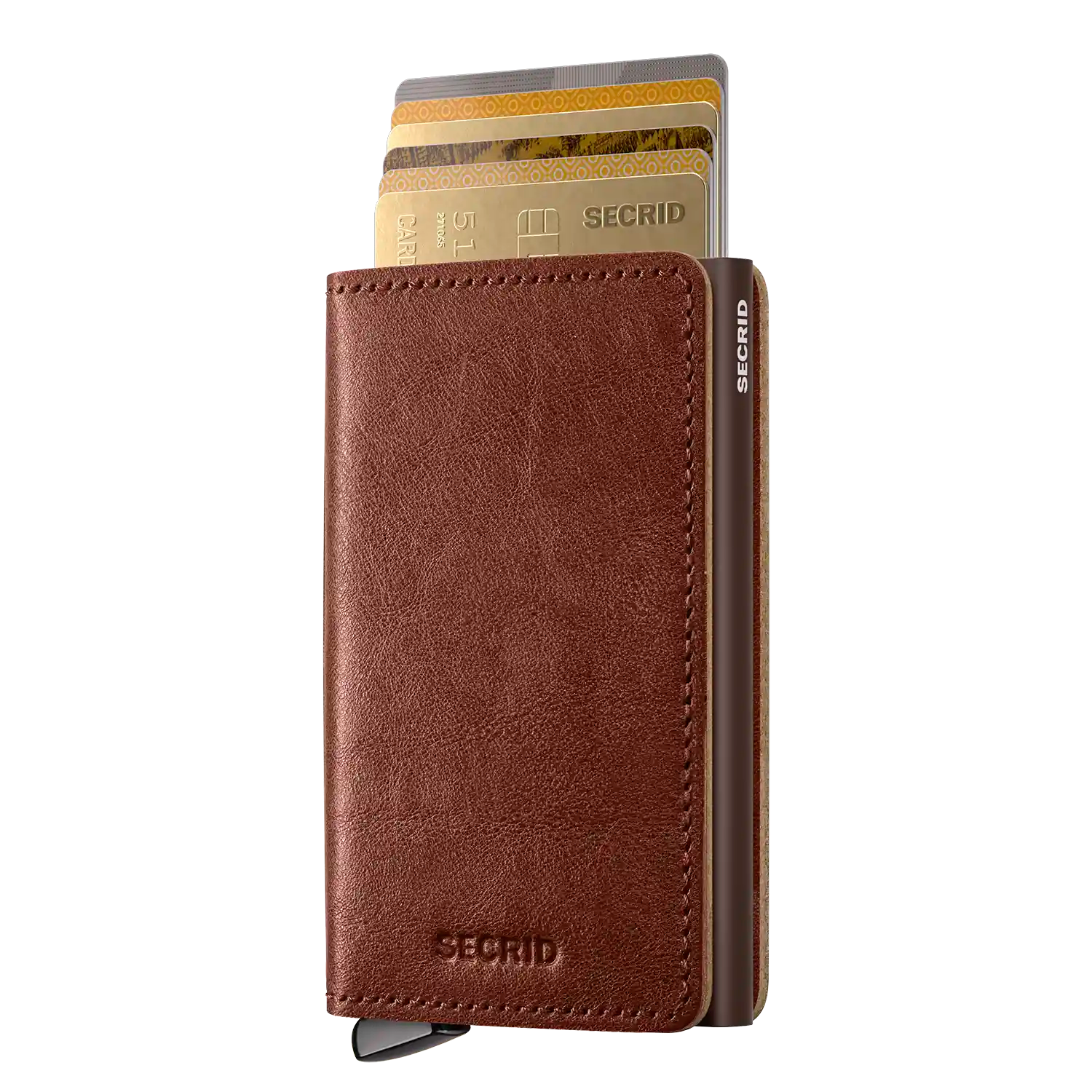 Secrid Slimwallet Basco Whiskey 10 cm Premium Wallet aus hochwertigem Leder