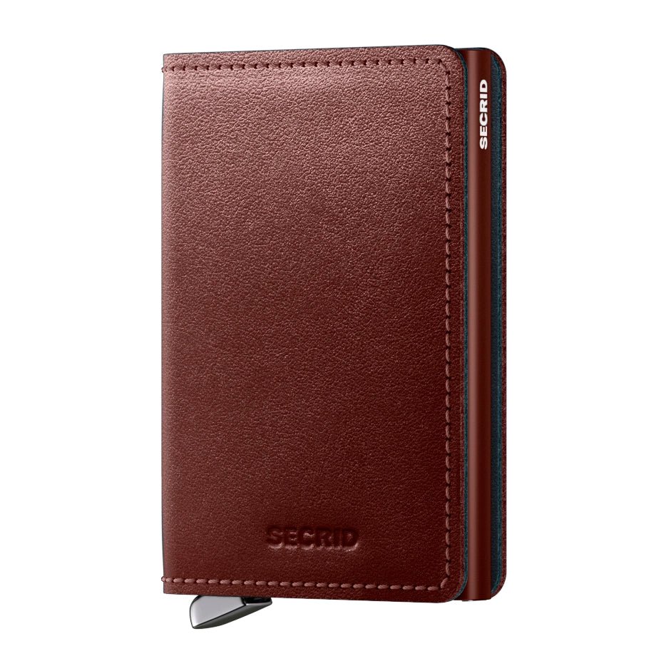 Secrid Premium Collection Slimwallet Dusk 10 cm - Marron Foncé