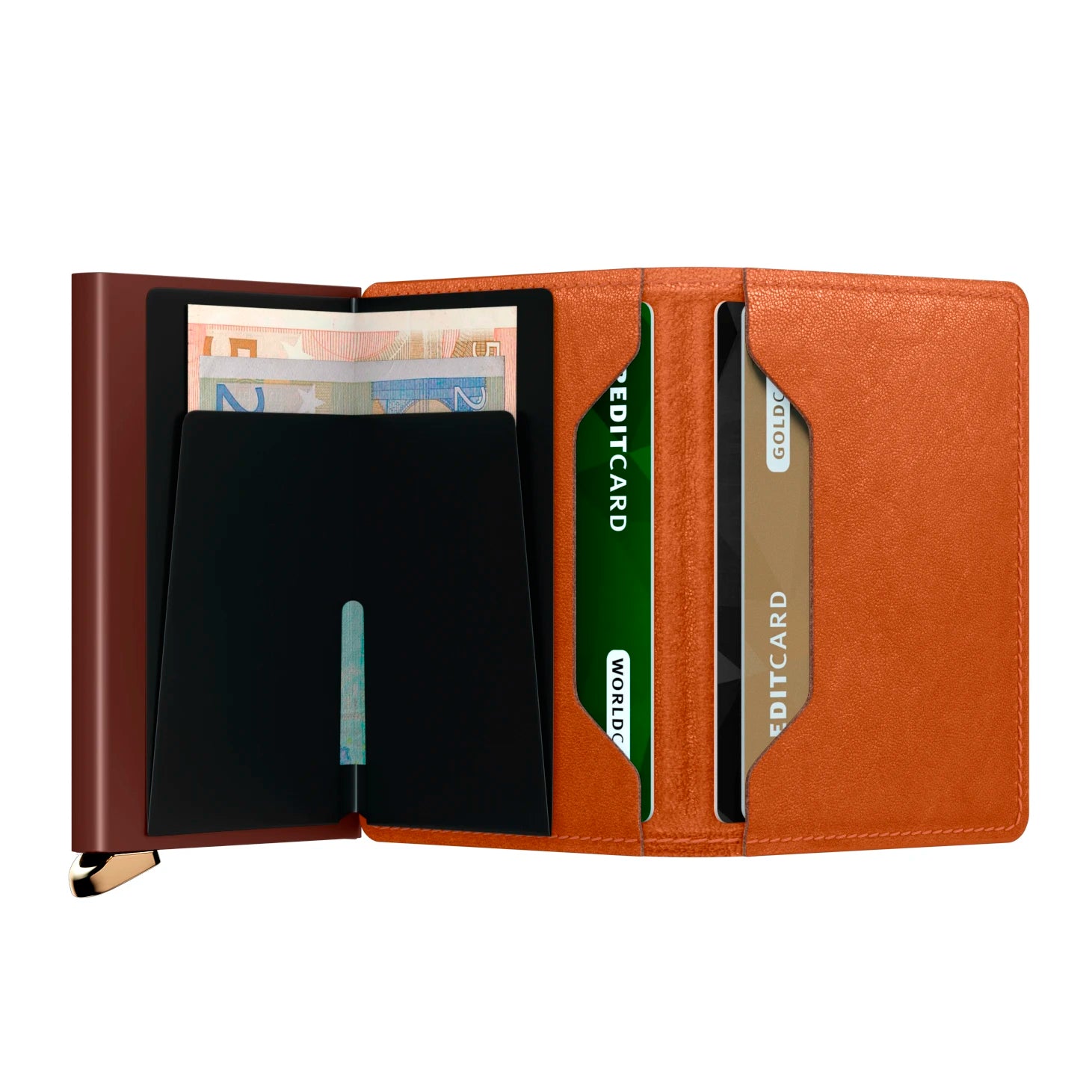 Secrid Premium Kollektion Slimwallet Emboss Lines 10 cm - Black Secrid - koffer - direkt.de