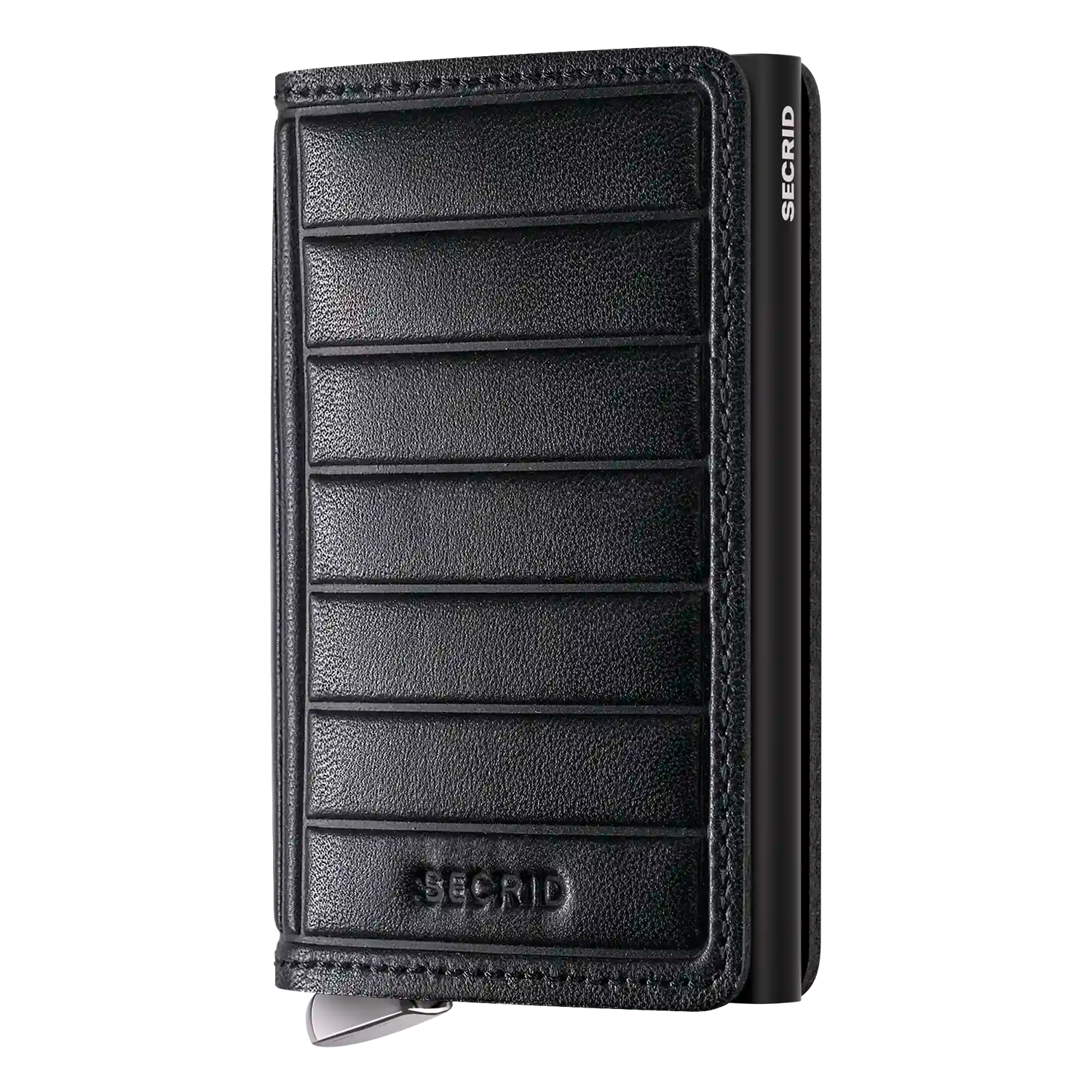 Secrid Premium Kollektion Slimwallet Emboss Lines 10 cm - Black+