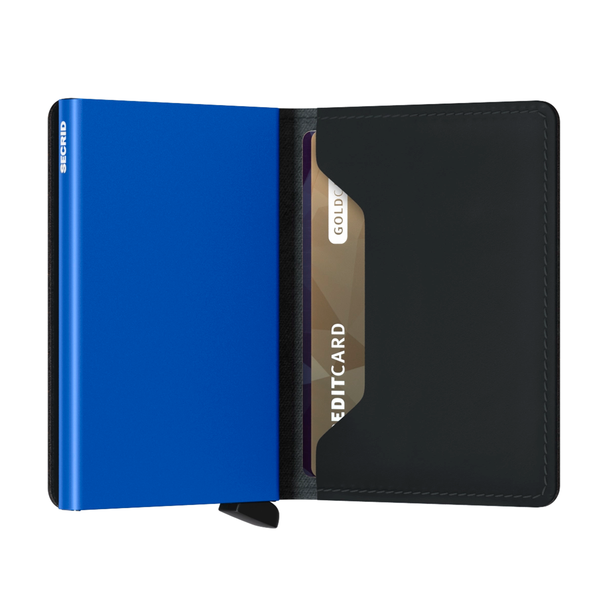 Secrid Wallets Slimwallet Matte 10 cm - black-blue