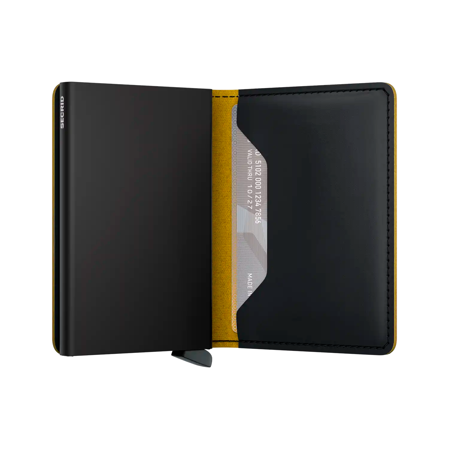 Secrid Wallets Slimwallet Mat 10 cm - Black-Ochre