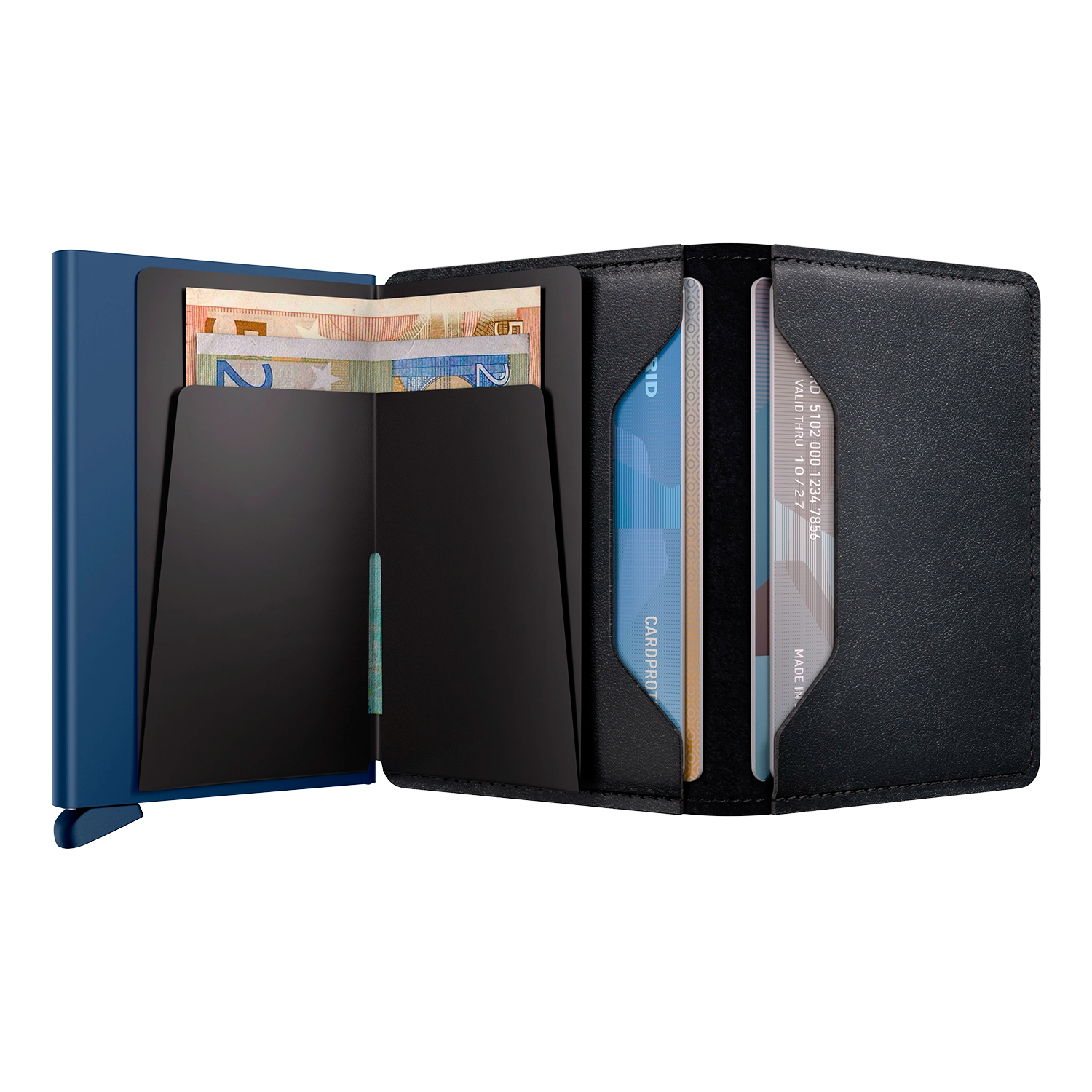 Secrid Wallets Slimwallet Original 10 cm - Black-Navy